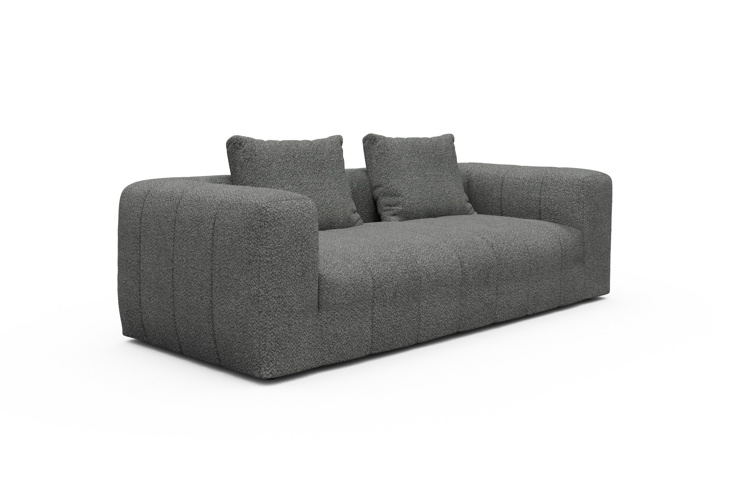 Sofa Hugo 3-Sitzer Vanora-Warm-Grey