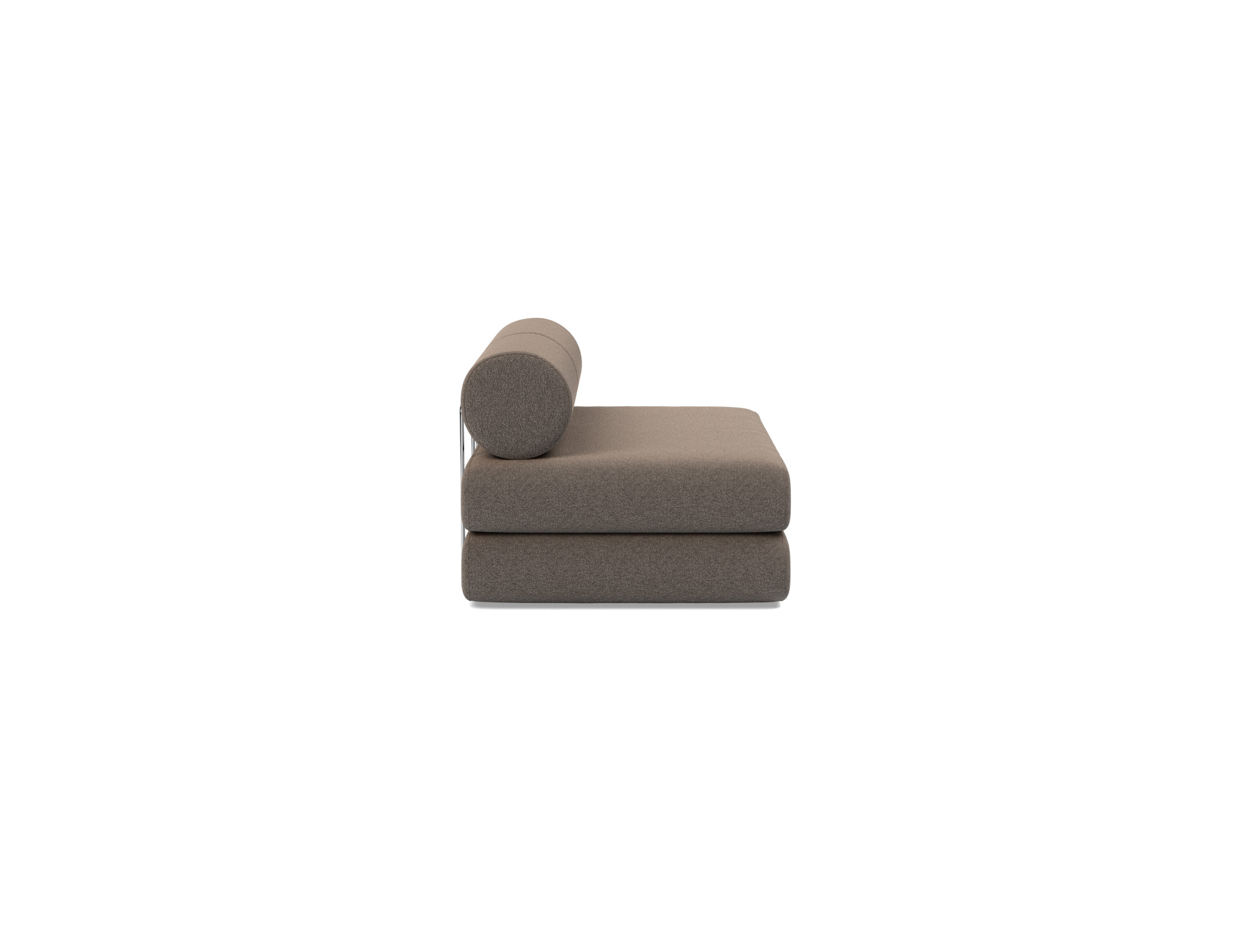 Tagesbett Circlus mit Rückenrollen Boucle Skandi 530-Taupe