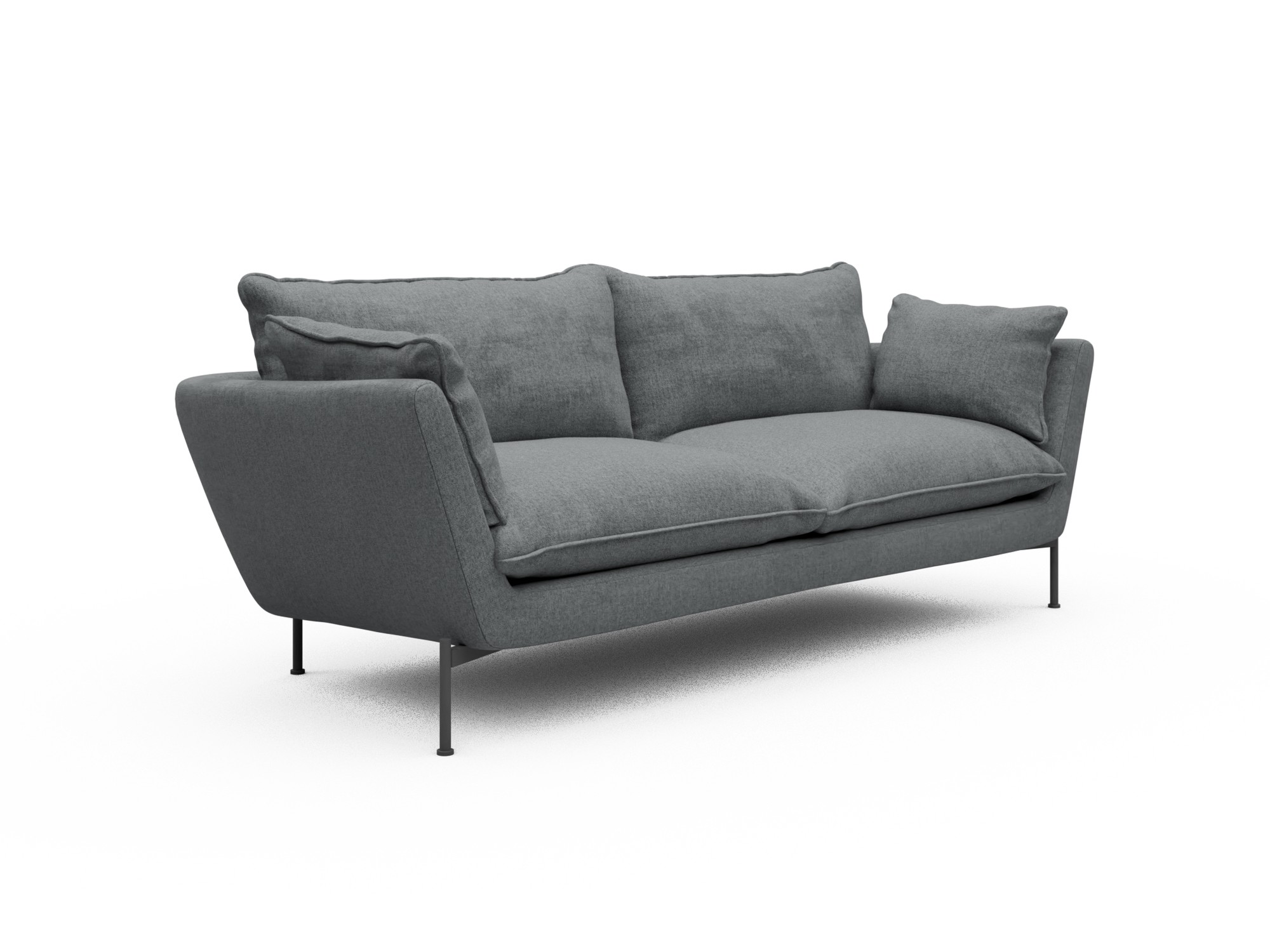Skandi Home Sofa Anton Soft 3-Sitzer Casone-Gravel-Grey moebelfaktor