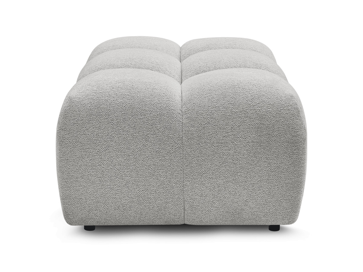 Bobochic Melisse Pouf Melange-Stoff Hellgrau