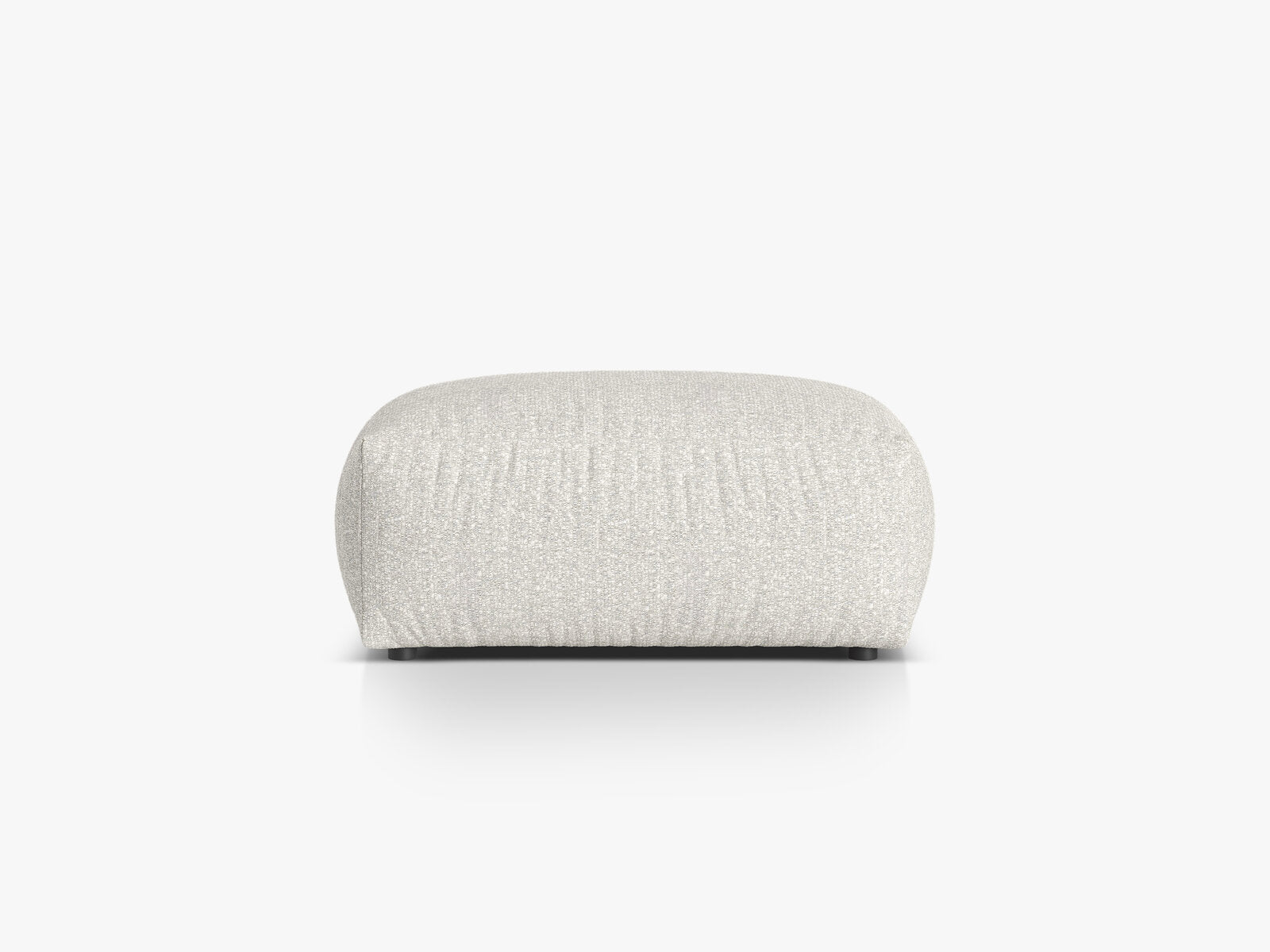Micadoni Hocker Martina 1-Sitzer Boucle Monet Grau Beige Melange