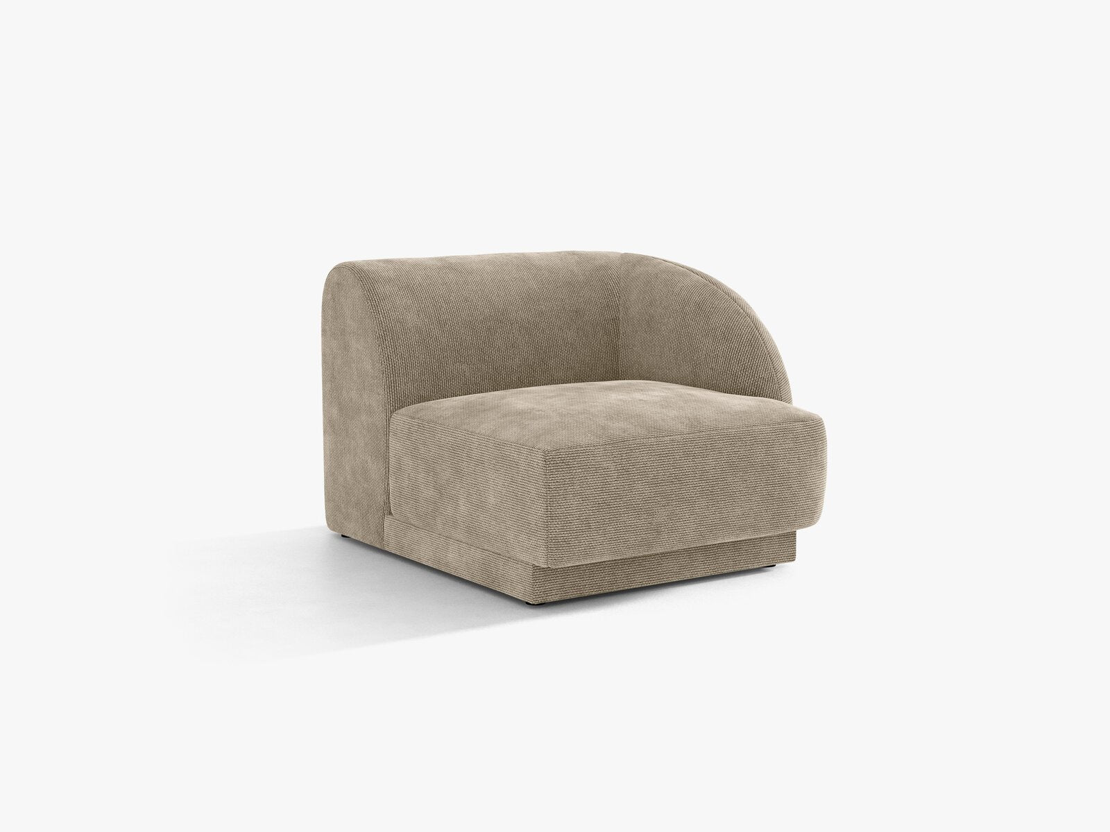 Micadoni Eckmodul Miley 1-Sitzer Rechts Chenille Haga Beige