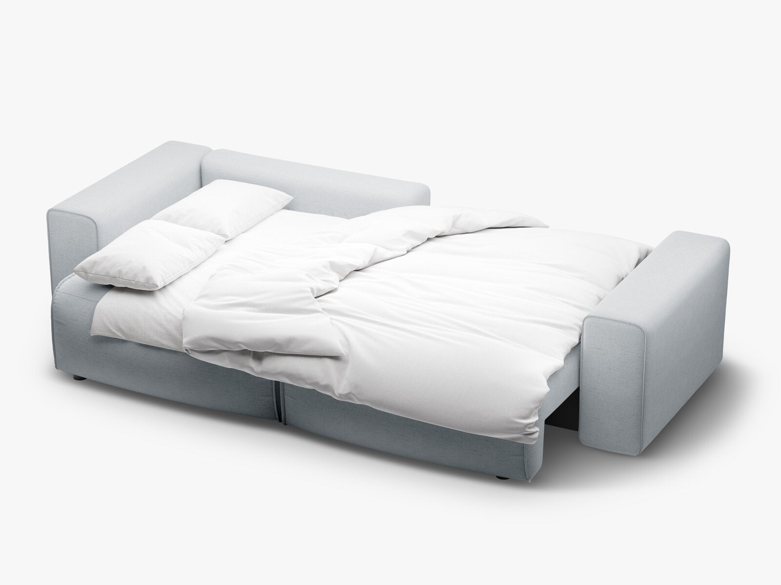 Micadoni Ecksofa Victor 3-Sitzer mit Schlaffunktion Links Strukturierter Stoff Hellgrau