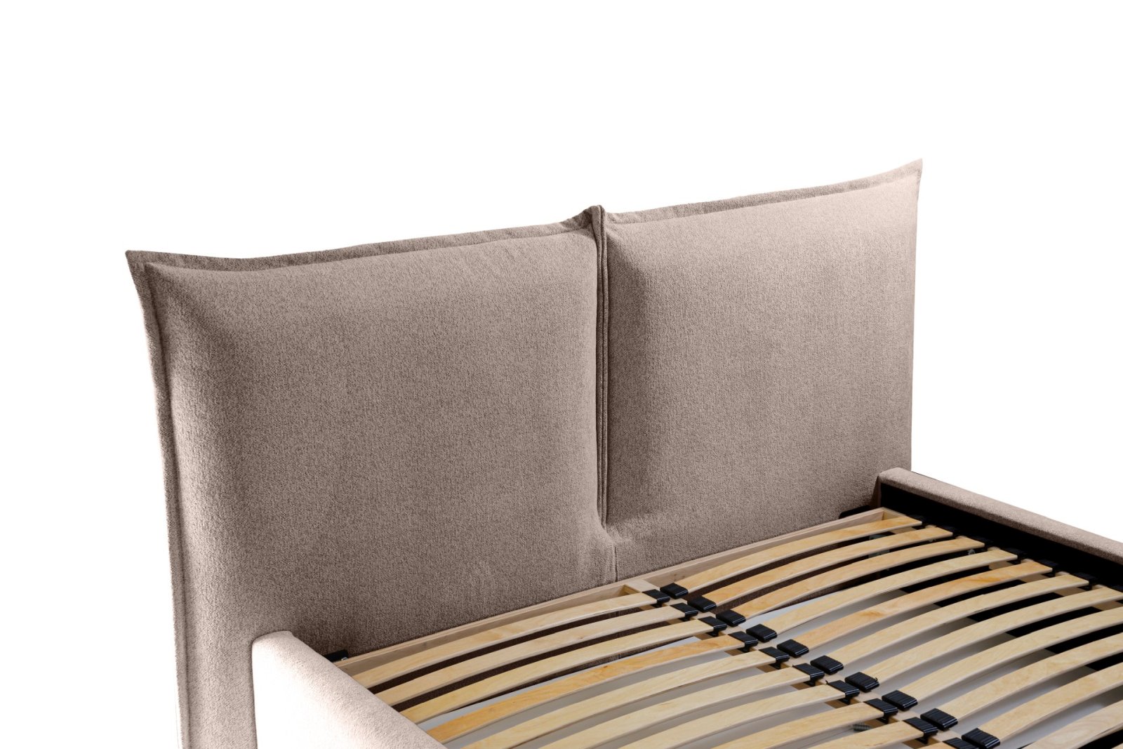 Polsterbett Verona Flachgewebe 160x200 mit Holzrahmen Raven 34
