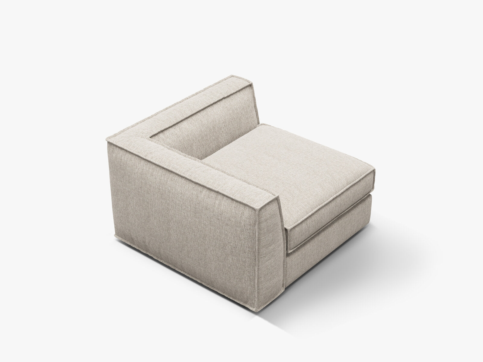 Micadoni Eckmodul Pola Strukturierter Stoff Babel Sand