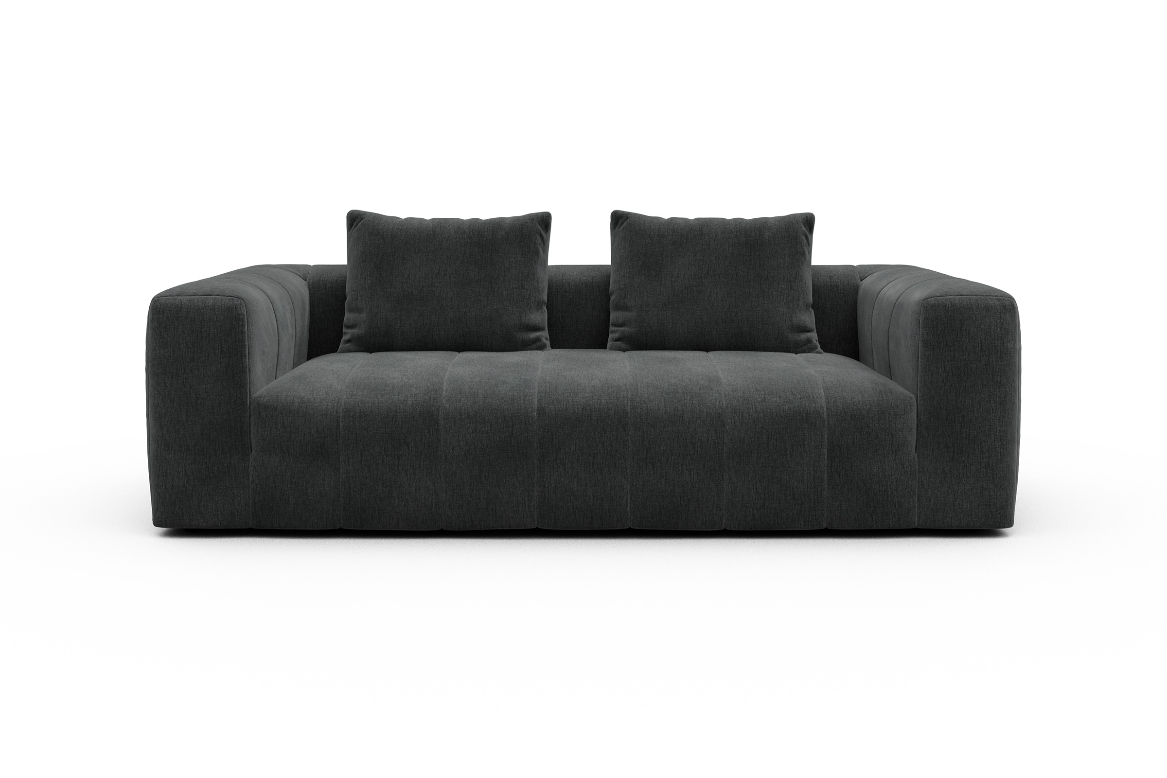 Sofa Hugo 3-Sitzer Smooth-Deep-Warm-Grey