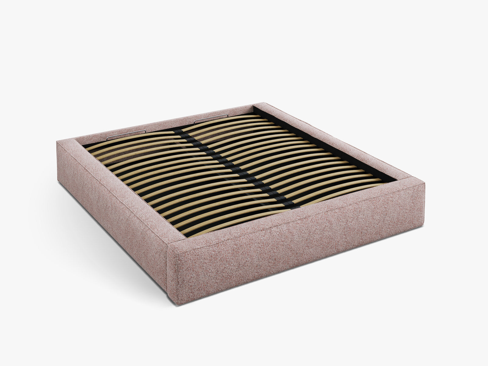 Micadoni Bett Simon Strukturierter Stoff Puente Rosa Melange