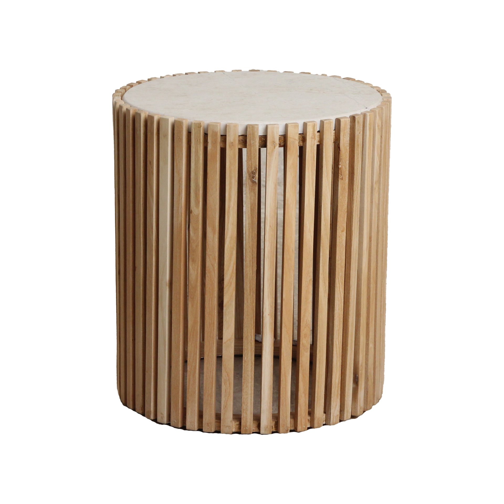 Raw Materials Infinity runder Beistelltisch aus Marmor
