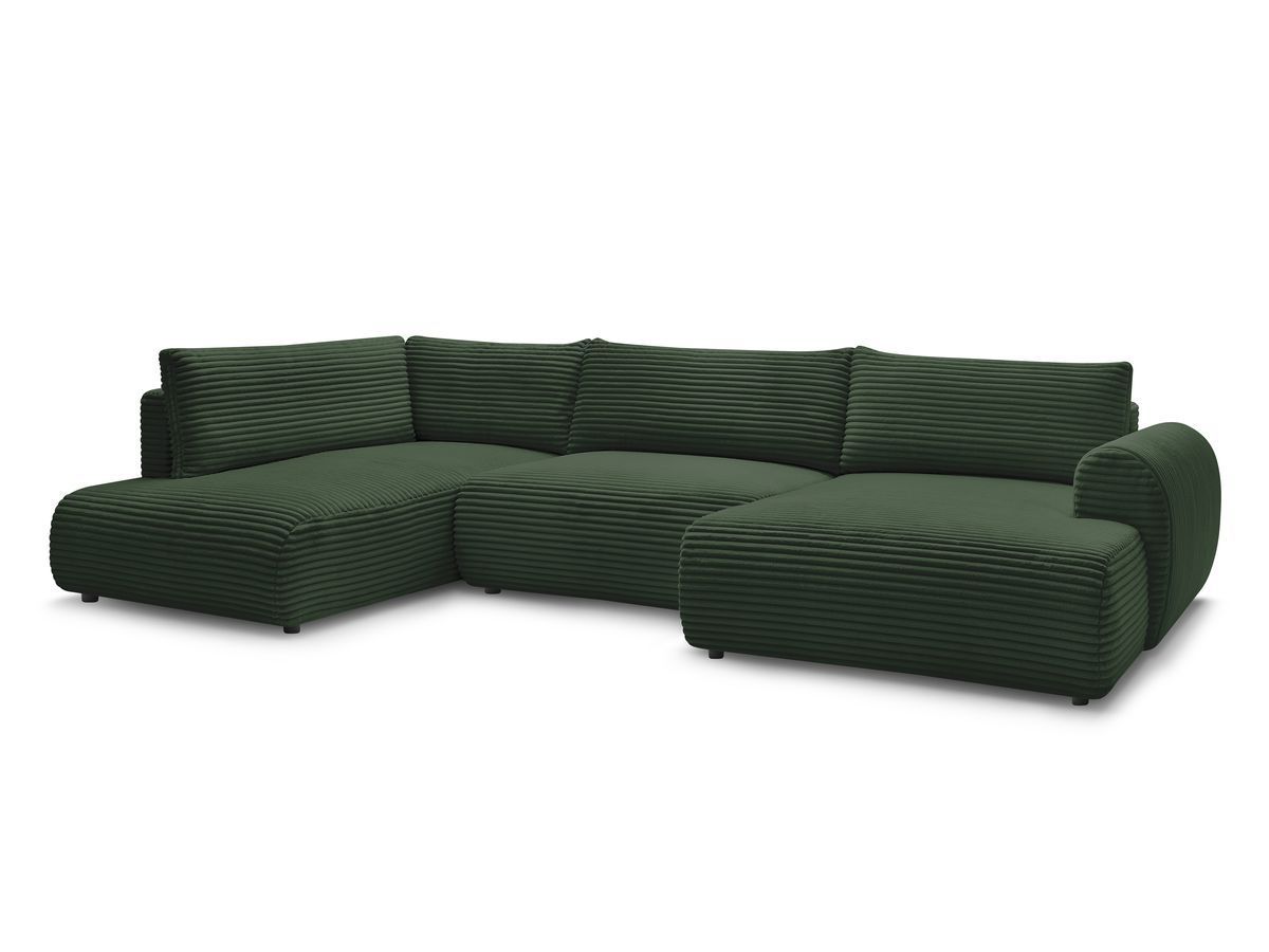 Bobochic Lucien Wohnlandschaft Breitcord weich Grün Ecke rechts