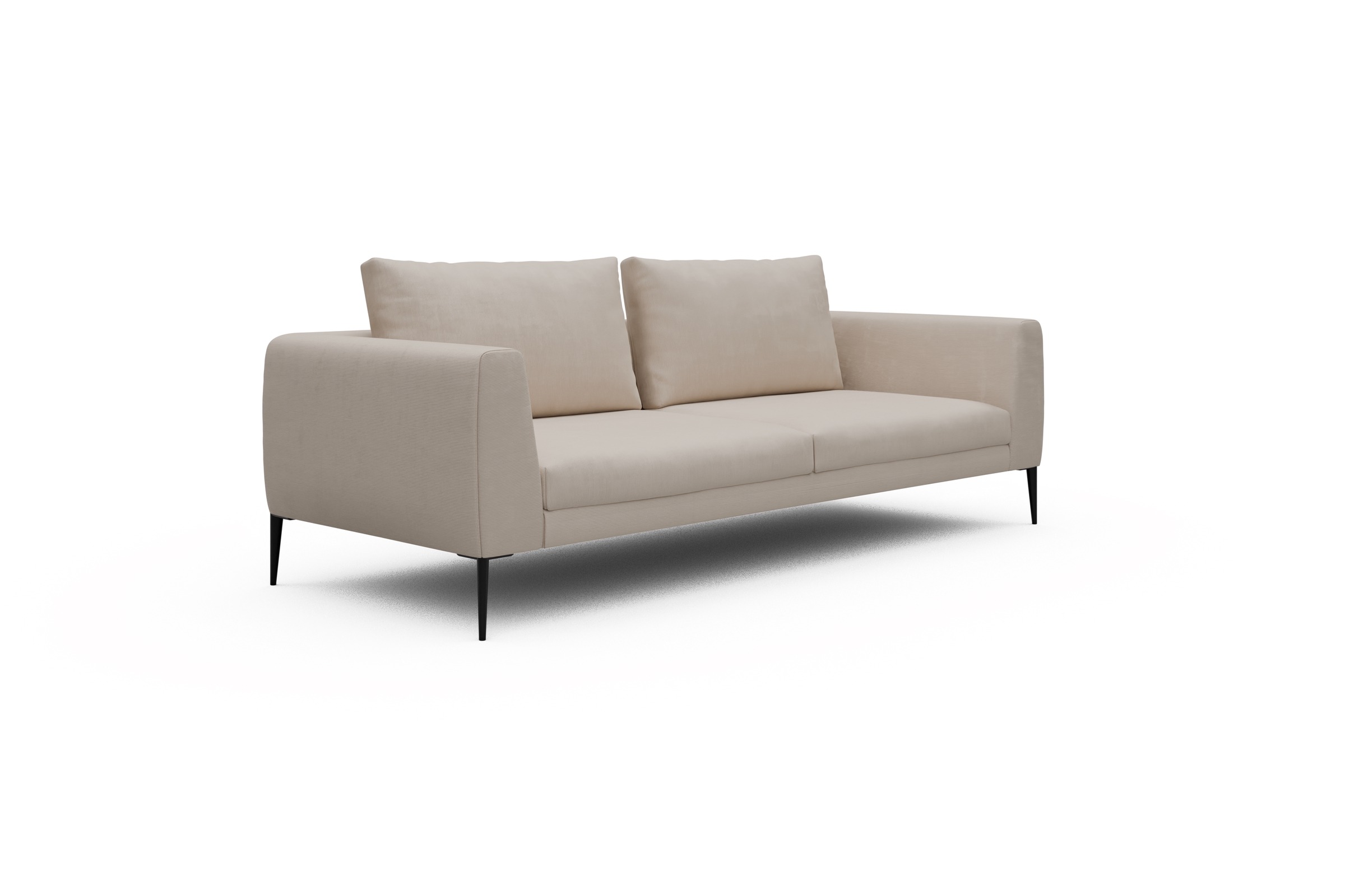Sofa Paul 3-Sitzer Cordufine-Off-White