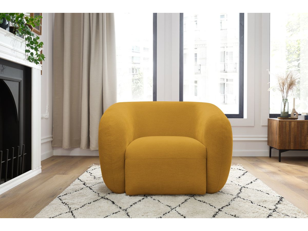 Bobochic Celine Sessel Stoff Gelb