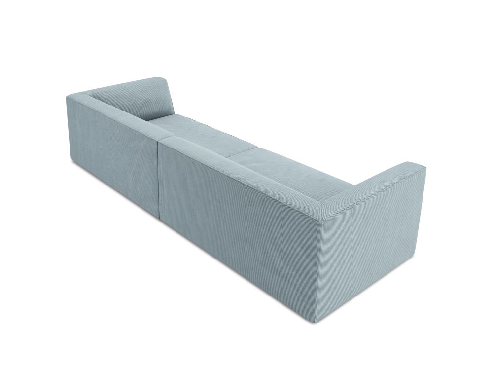 Cosmopolitan Design Sofa Siena 4-Sitzer Kord Scala Hellblau
