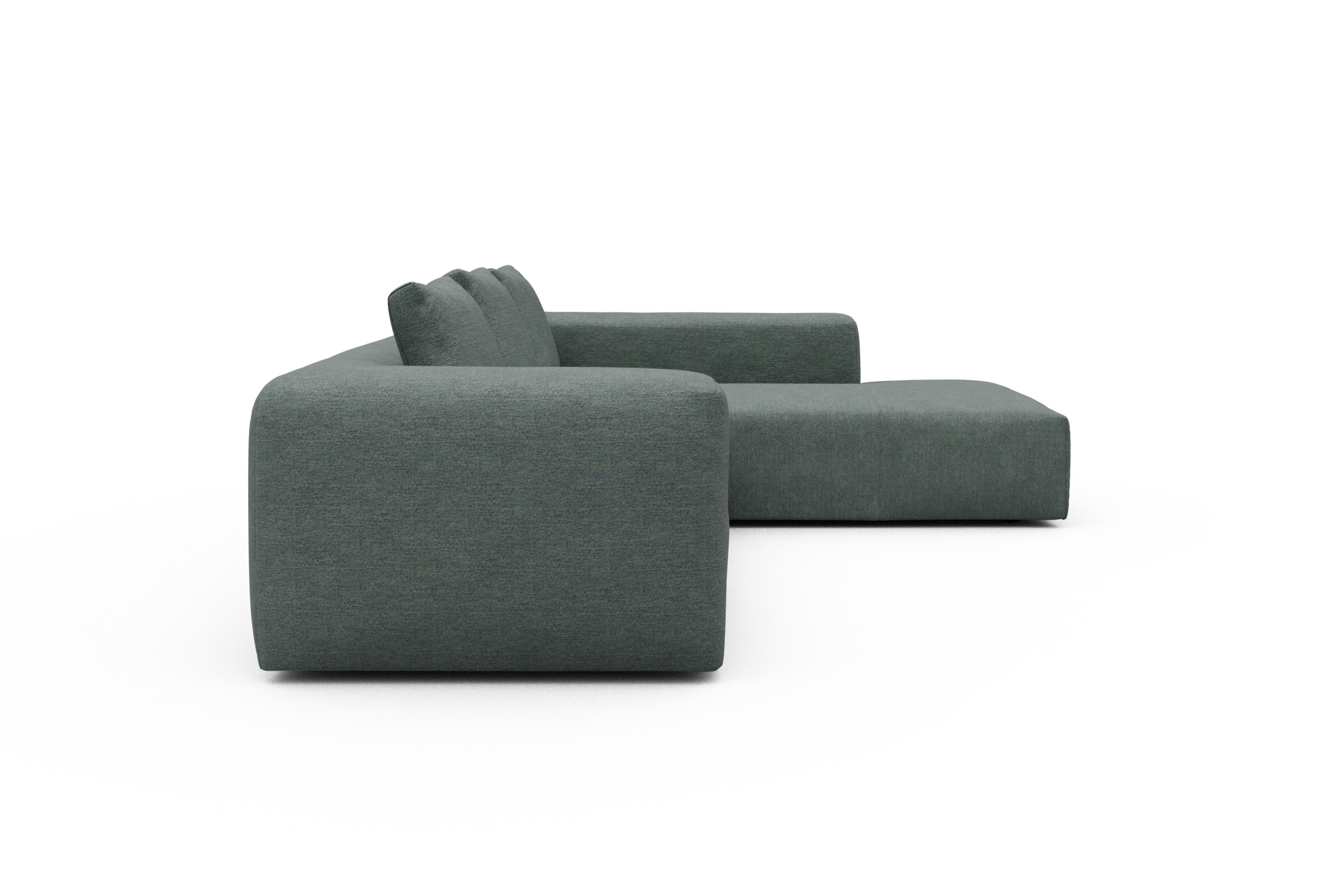 Ecksofa Fred Relax-Ecke rechts mit 2,5-Sitzer Carreno-Ice-Blue