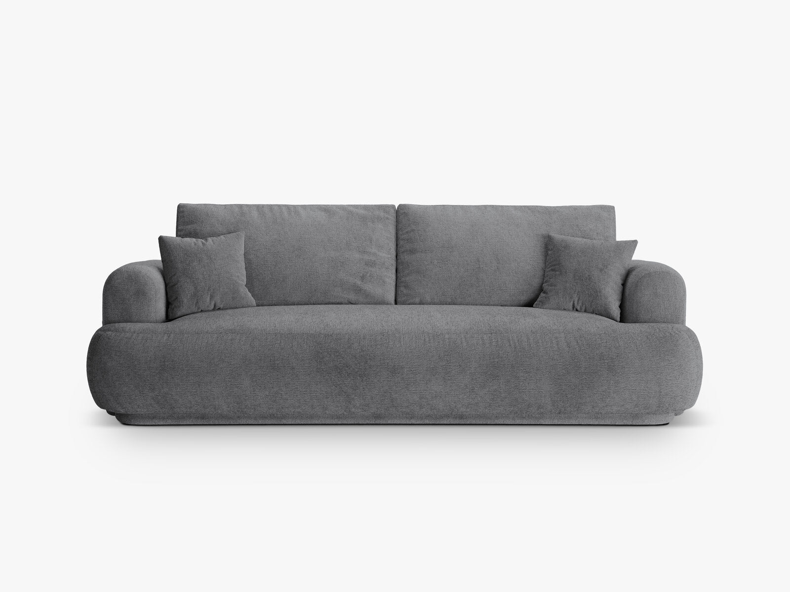 Micadoni Ella Sofa Mit Bettfunktion Und Stauraum Strukturierter Stoff Sorella Grau