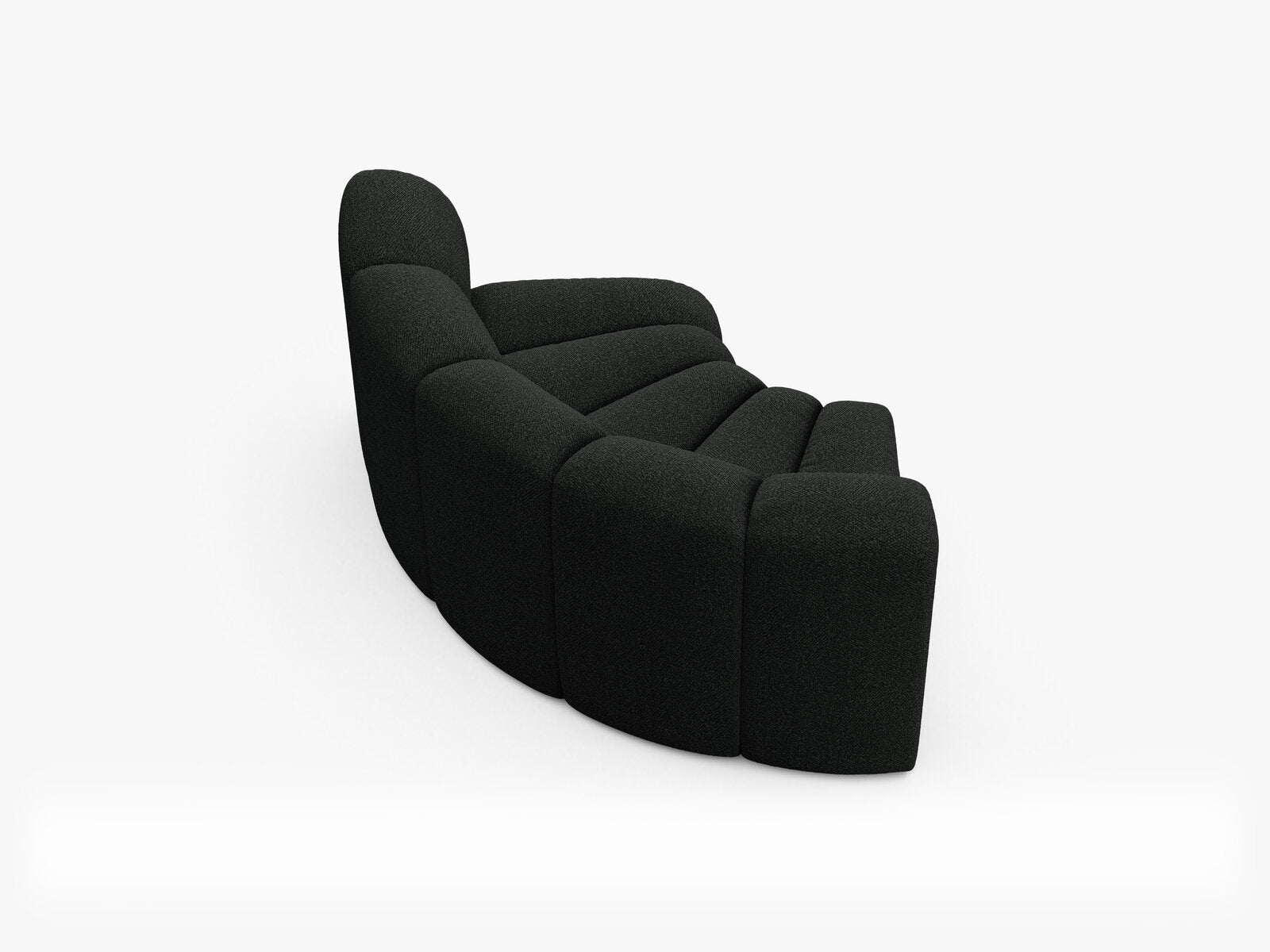 Micadoni rundes Eckmodul Lupine Boucle Baloo Schwarz