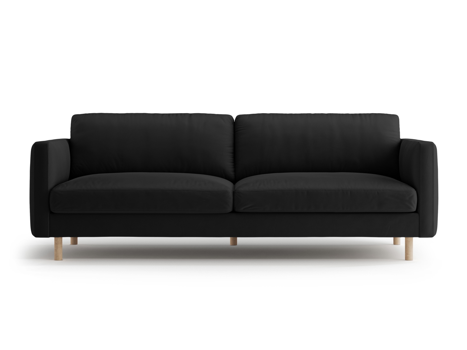 Micadoni Sofa Eden 4-Sitzer Samt Schwarz