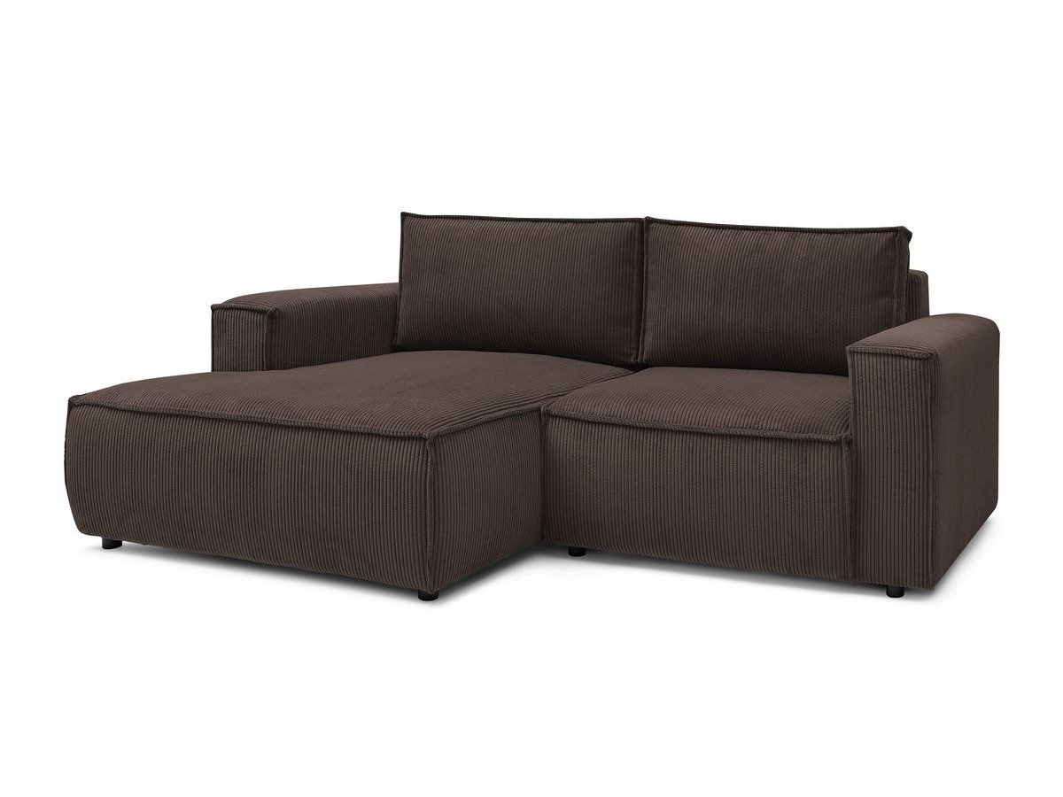 Bobochic Nihad Ecksofa Cordsamt Braun Ecke links