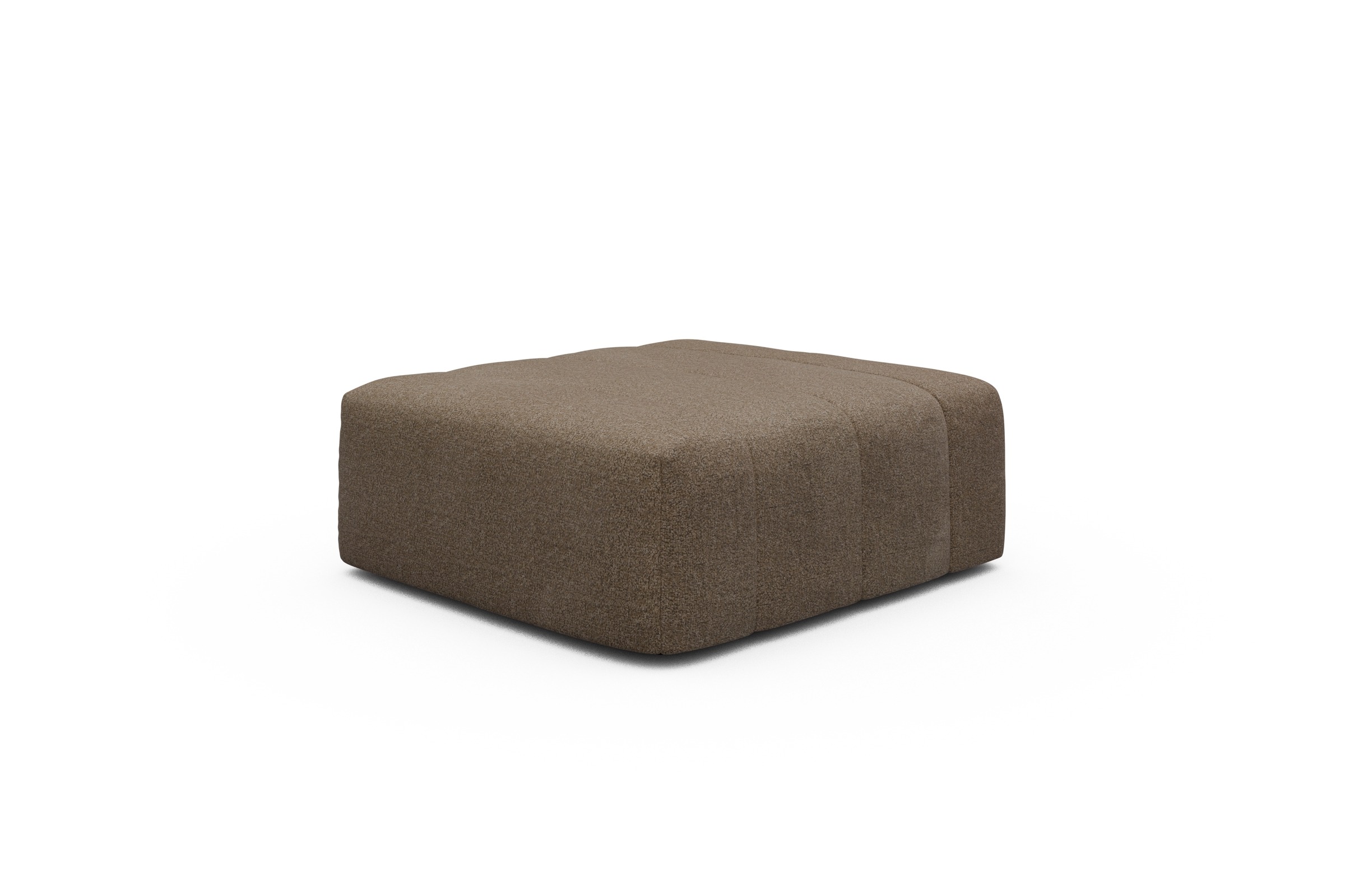 Sitzhocker Hugo Ottomane Aivi-Khaki-Brown