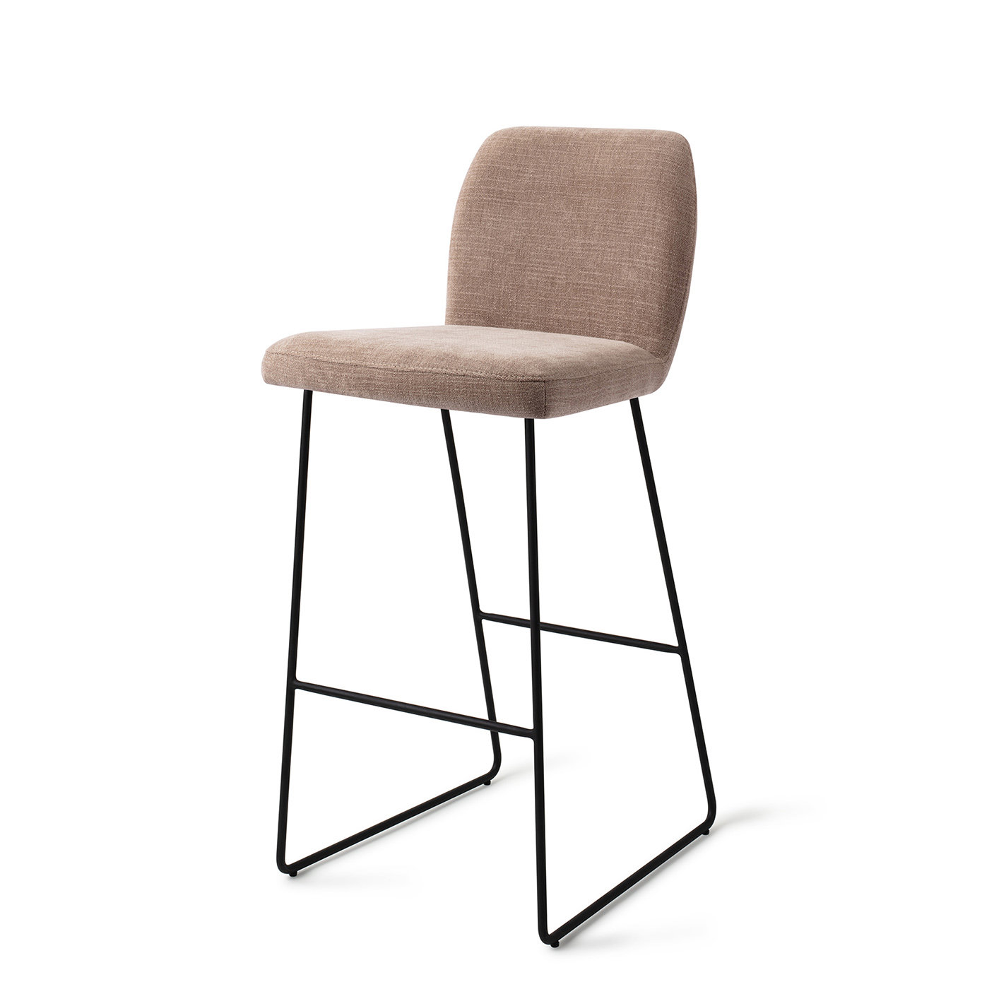 Jesper Home Barhocker Ikata Mocha Mist Slide Schwarz Barhöhe 75 cm