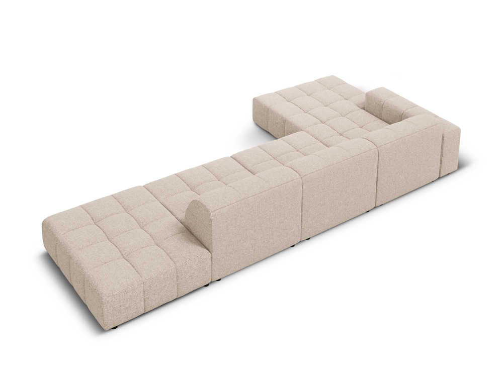 Cosmopolitan Design Ecksofa Chicago 5-Sitzer offen Chenille Haga Beige Links