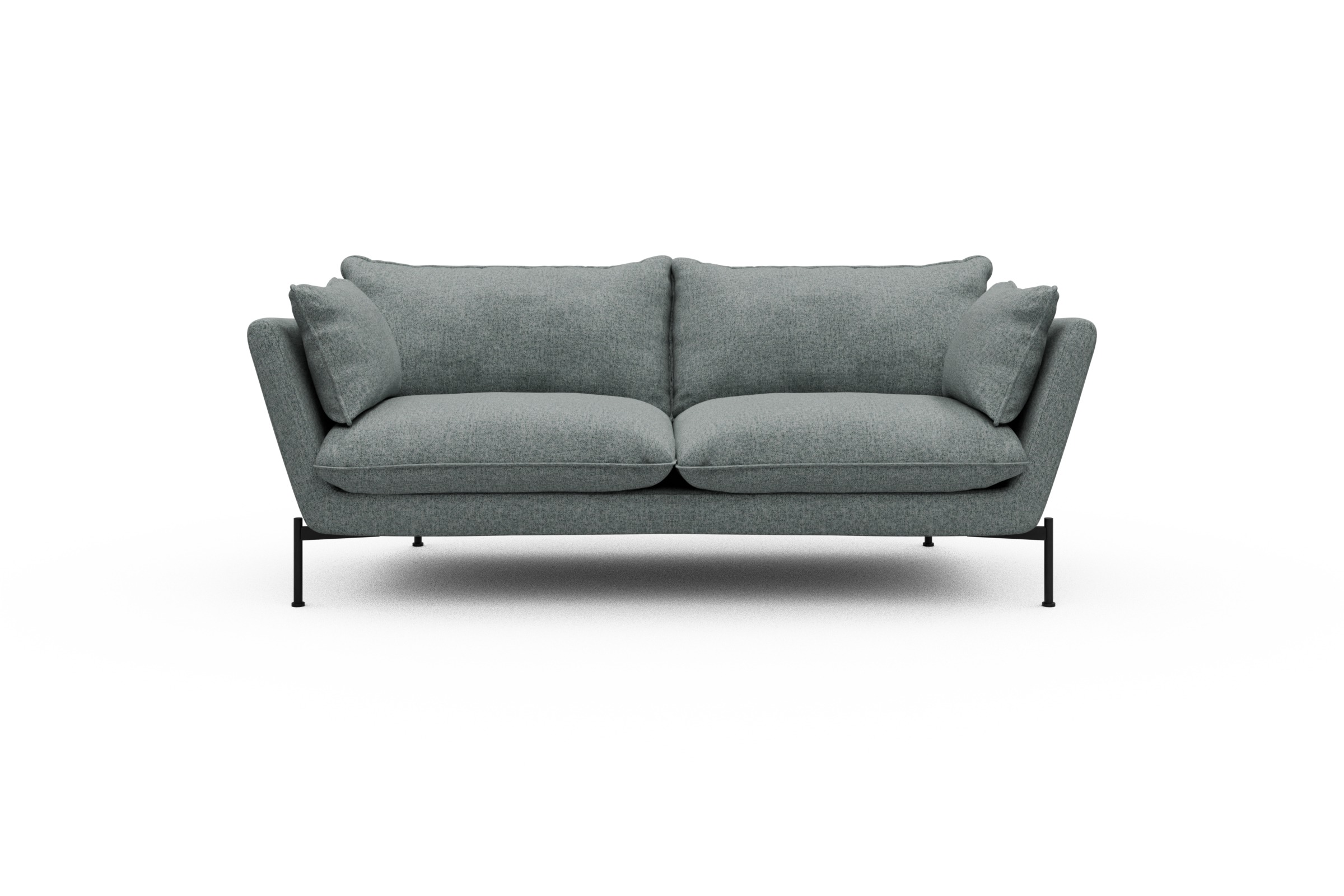 Skandi Home Sofa Anton PREMIUM 2-Sitzer Casone-Light-Mixed-Green moebelfaktor