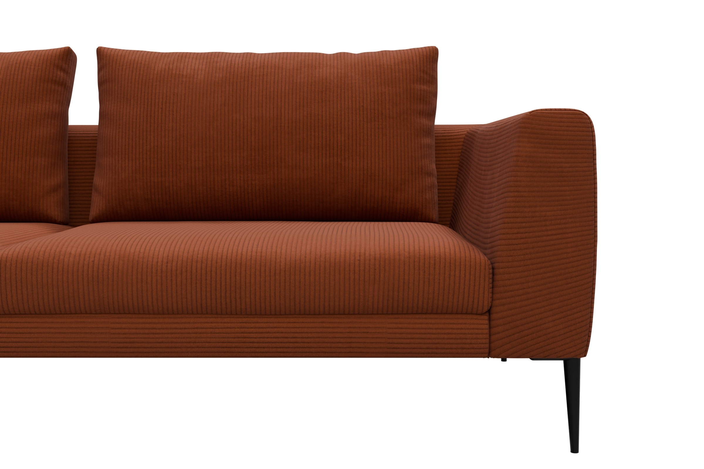 Sofa Paul 2-Sitzer Corduroy-Burnt-Orange