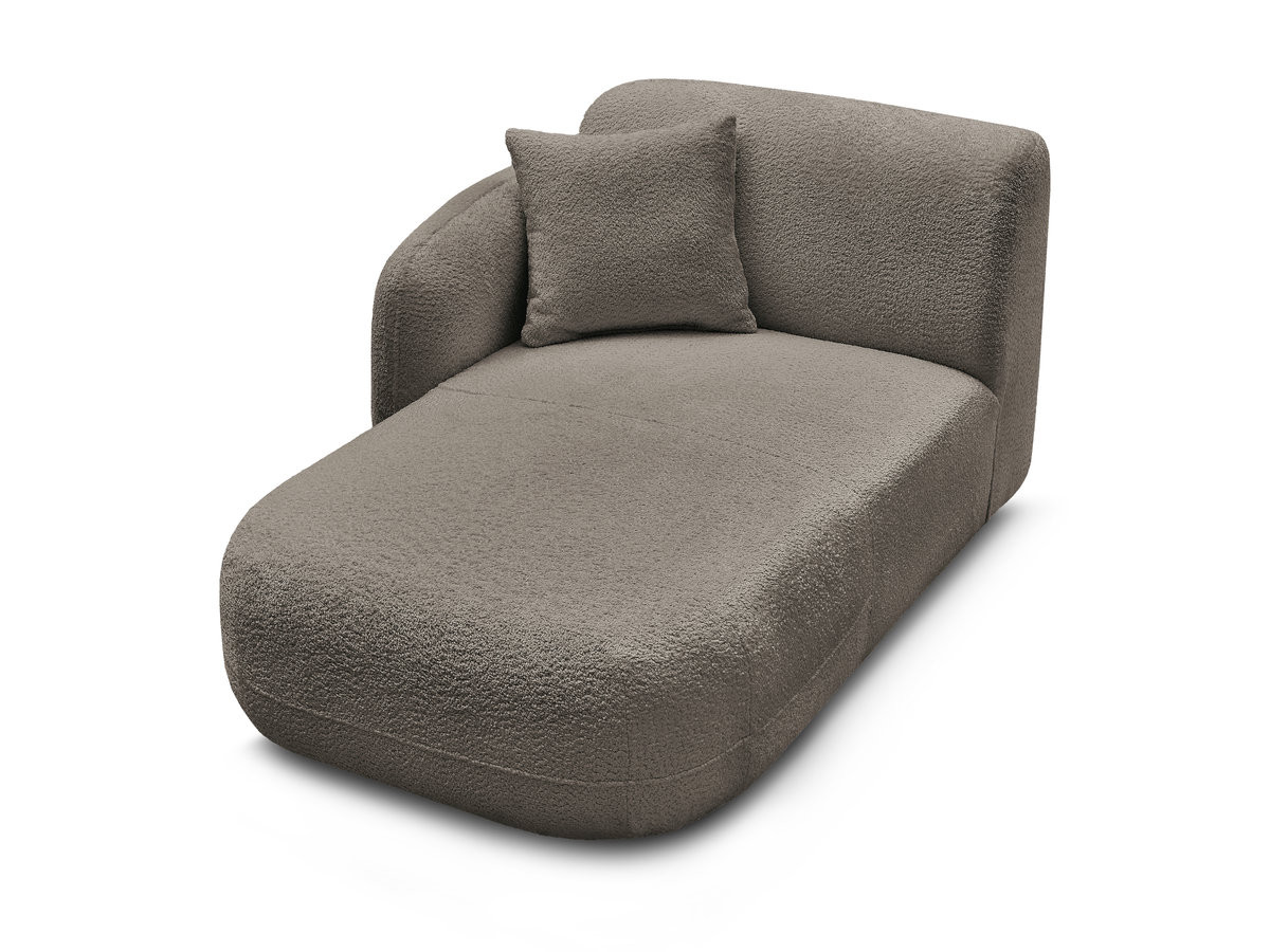 Bobochic Anda Méridienne-Modul Chenille Taupe Ecke links