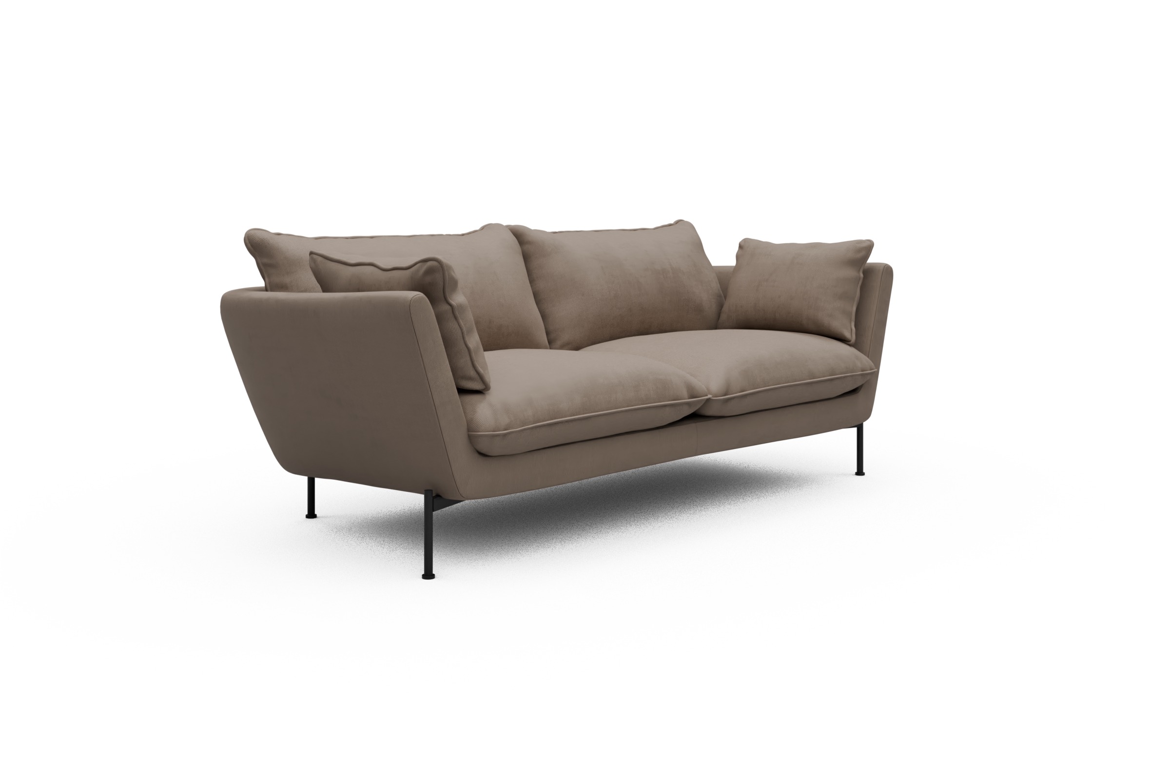 Sofa Anton PREMIUM 2-Sitzer Cordufine-Beige