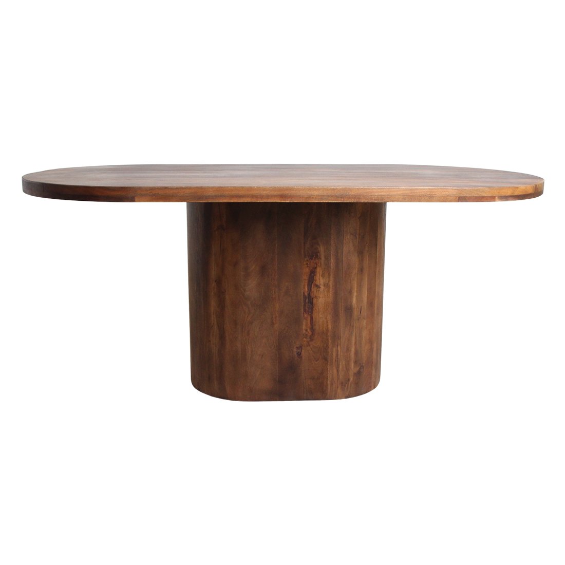 Raw Materials Bullnose Oblong Esstisch aus Mangoholz oval 180cm