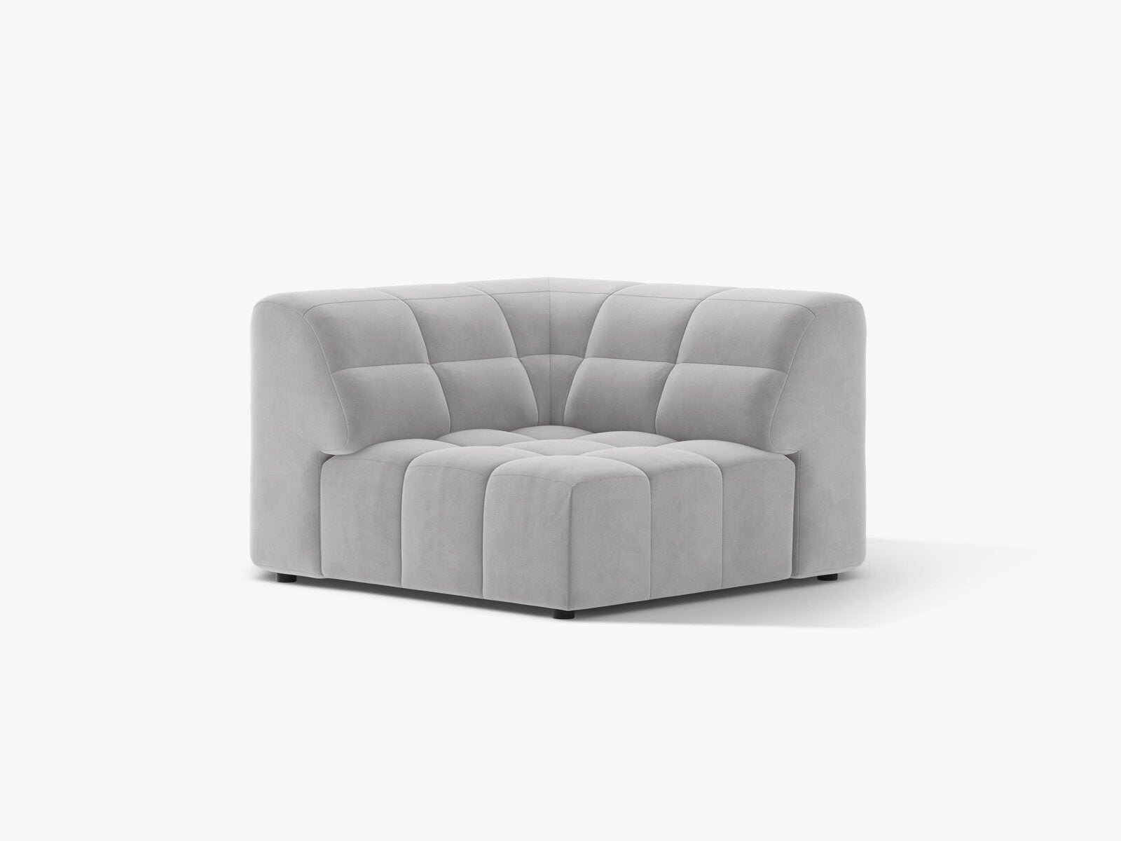 Micadoni Jennifer Eckmodul Samt Bluvel Silber