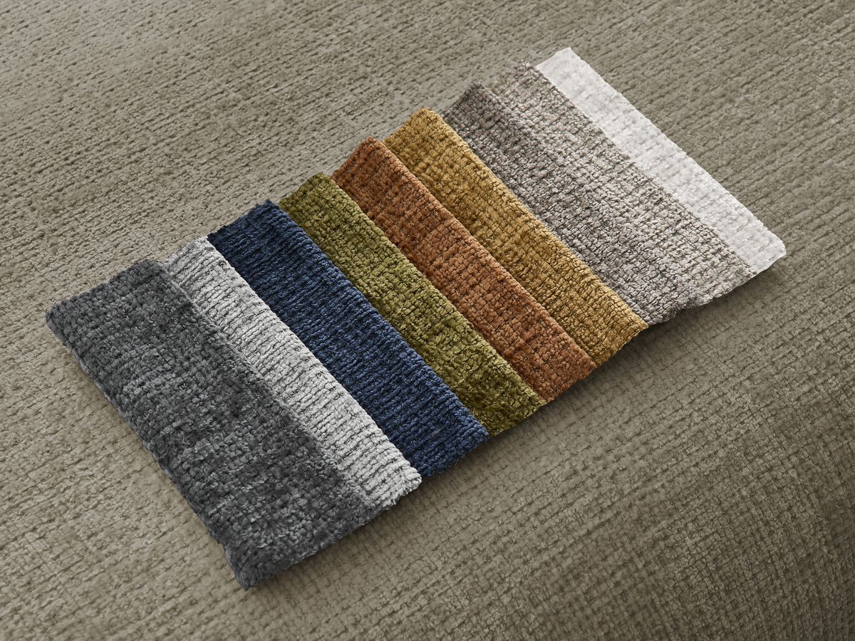Bobochic Sirius Ecksofa 405 × 170 cm Strukturstoff Taupe Ecke rechts