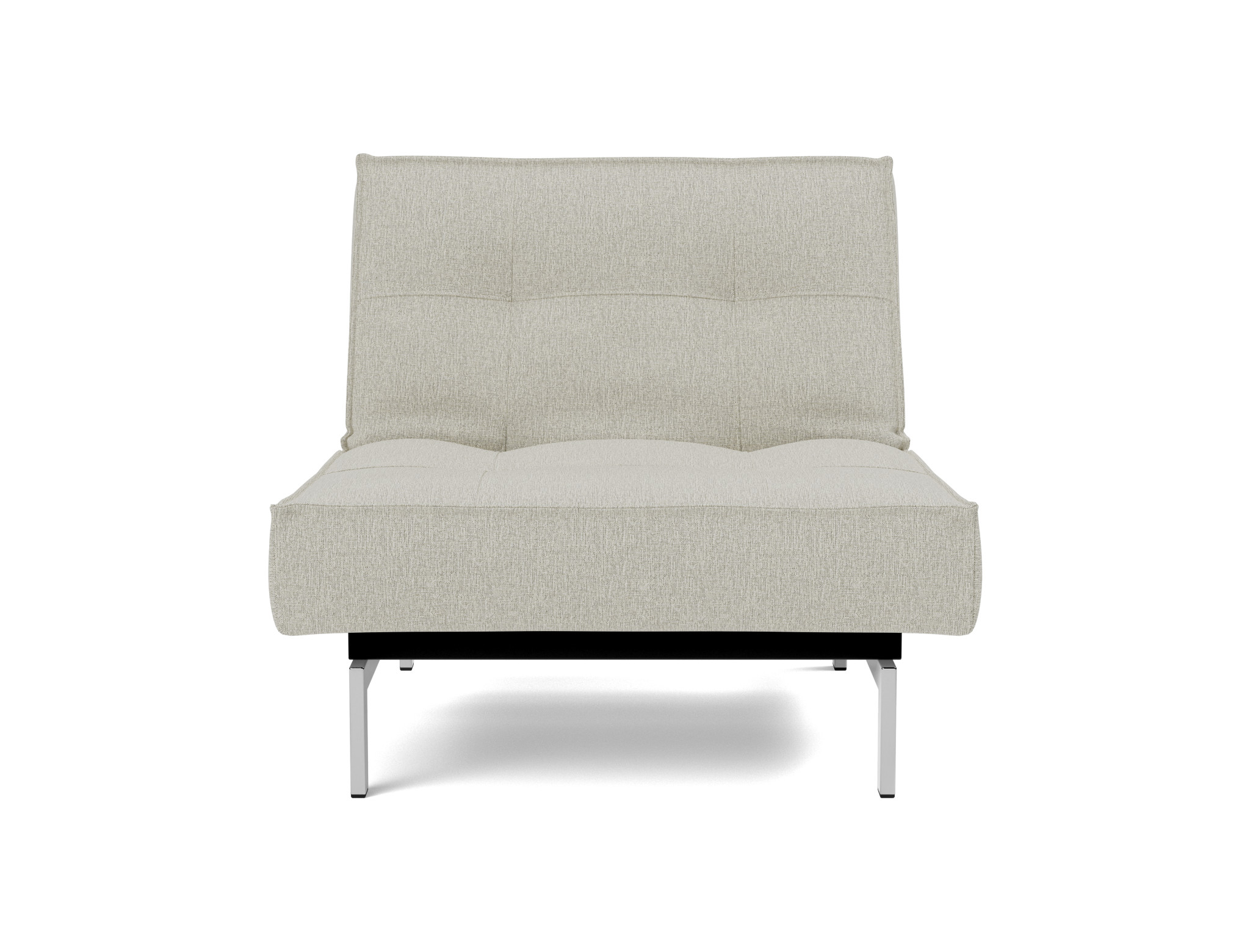 Sessel Splitback Flachgewebe Mixed Dance 527-Natural Beine Chrom