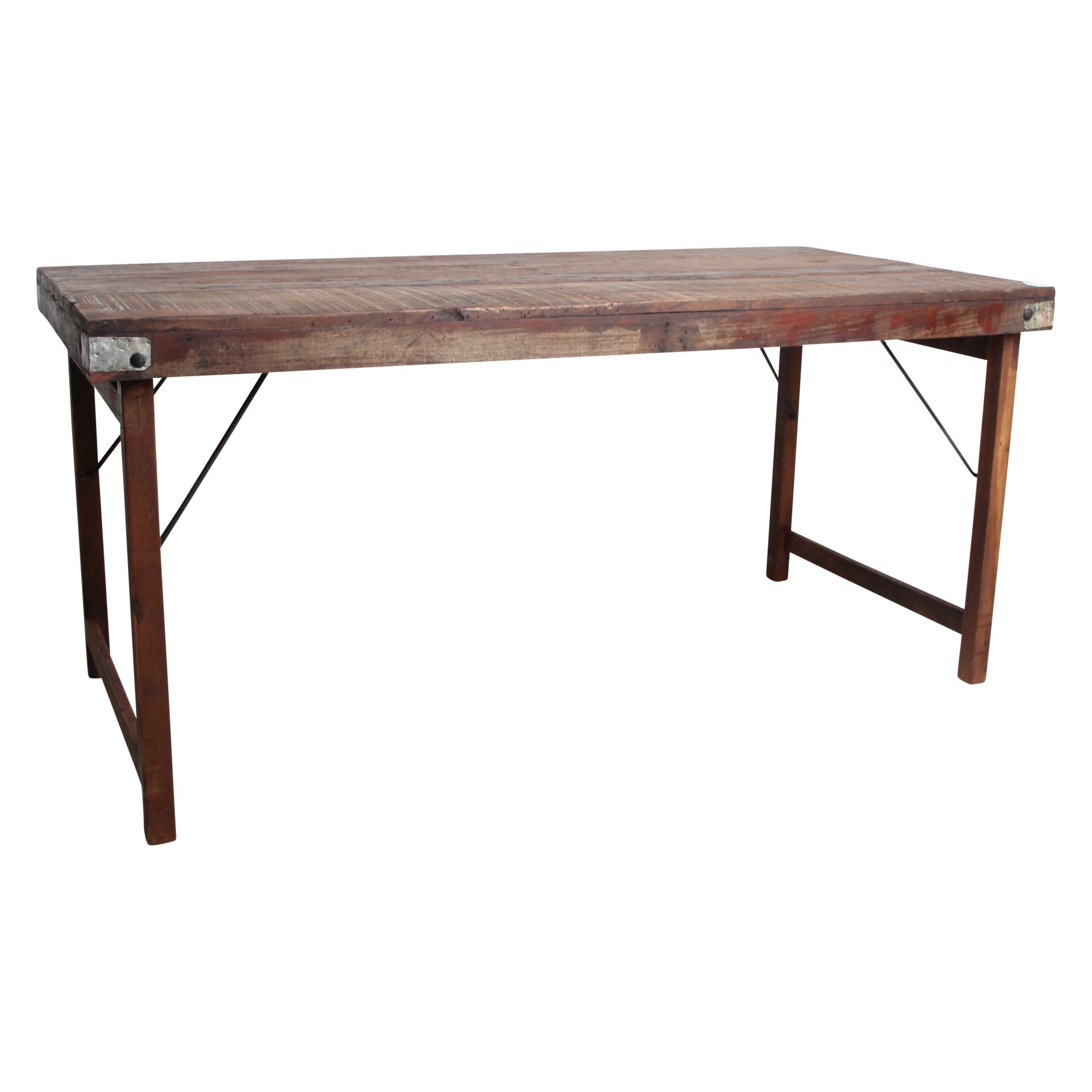 Raw Materials Klappbarer Vintage-Esstisch 165x75x76cm