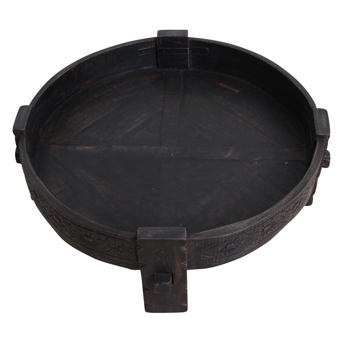Raw Materials Chakki Beistelltisch schwarz 73x73x25cm