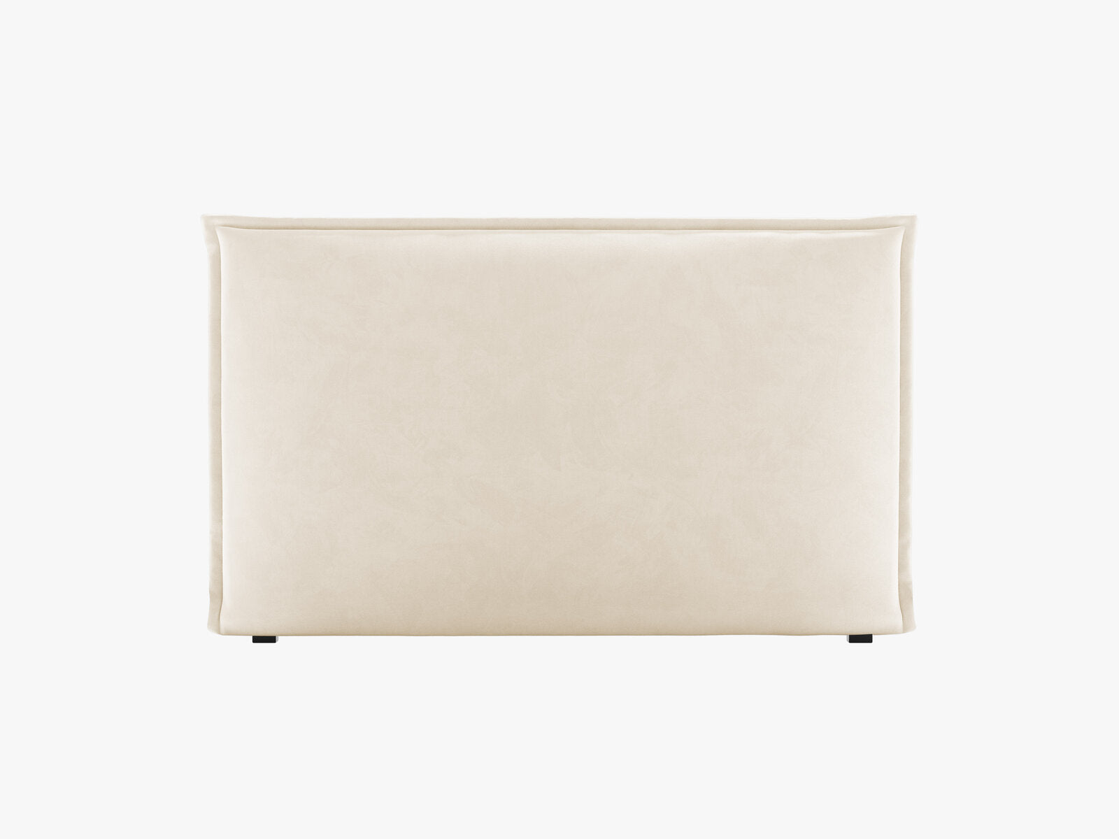 Micadoni Monica Samtiger Kopfteil 140 cm (H 95 cm) Samt Paris Beige 140x95