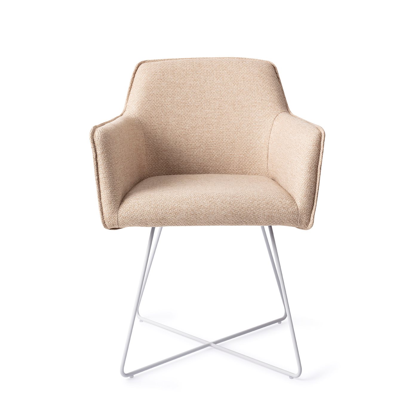 Jesper Home Esszimmerstuhl Hofu Wild-Walnut Cross Weiß moebelfaktor
