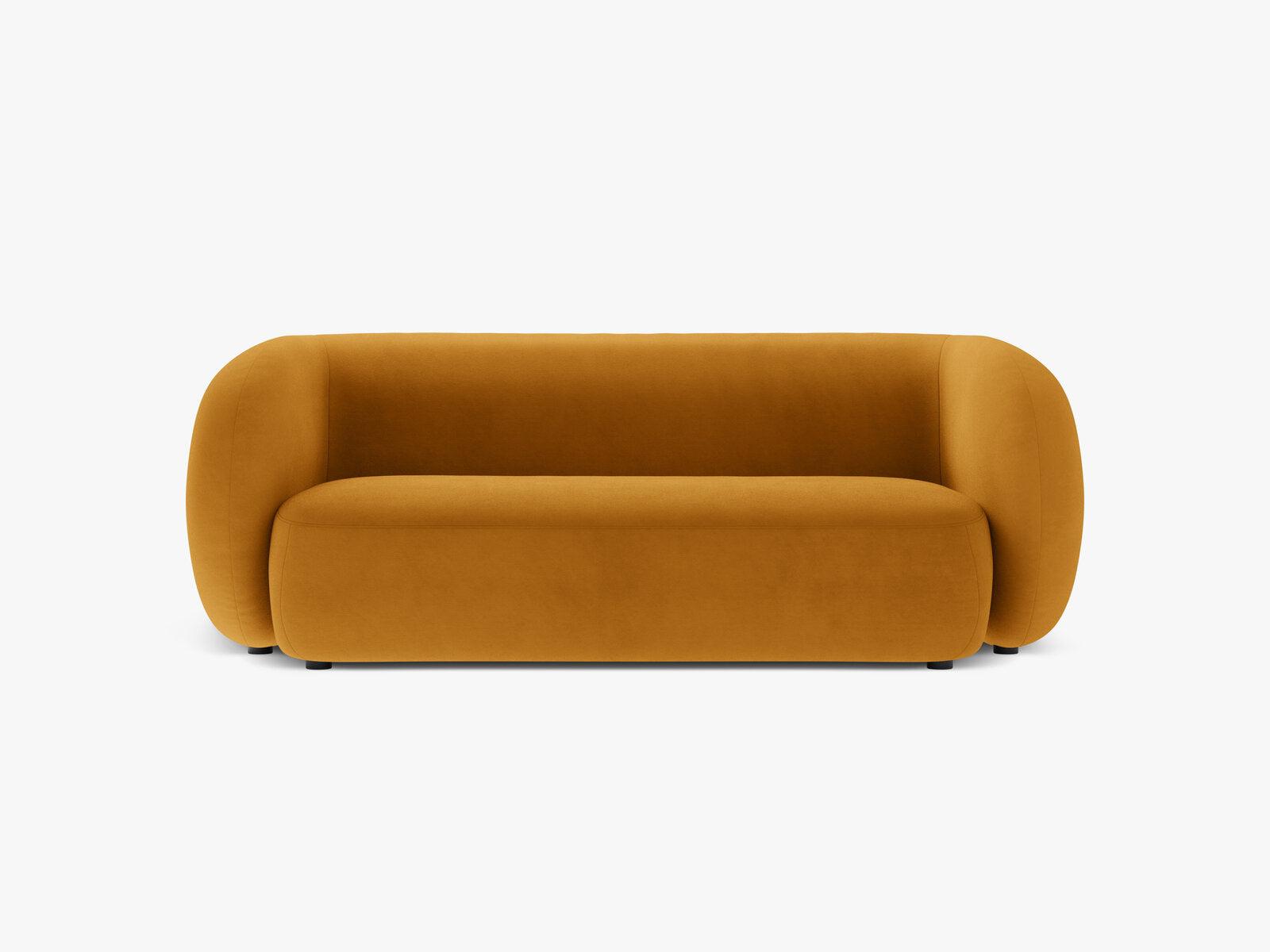 Micadoni Sofa Kate 2-Sitzer Samt Salvador Gelb