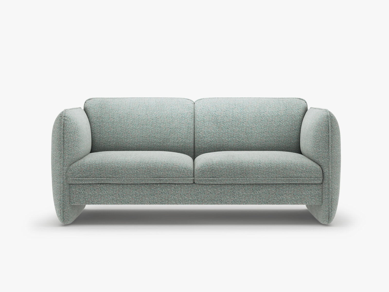 Micadoni Georgia Sofa 2-Sitzer Chenille SILENCIO Gedämpftes Blau