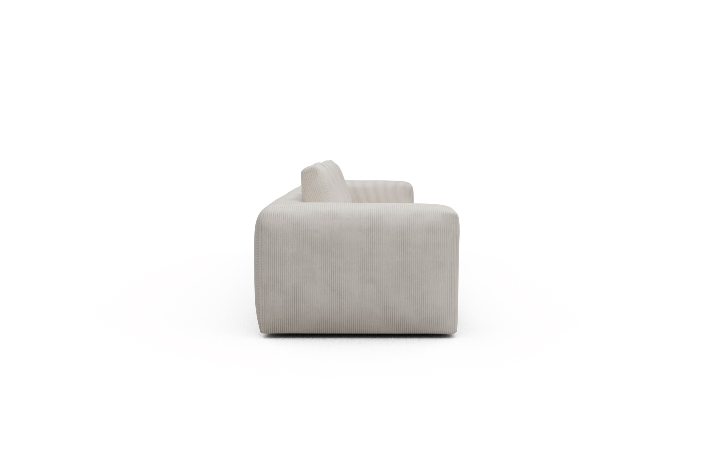 Sofa Modulares XXL Sofa Fred 5-Sitzer Corduroy-Ivory