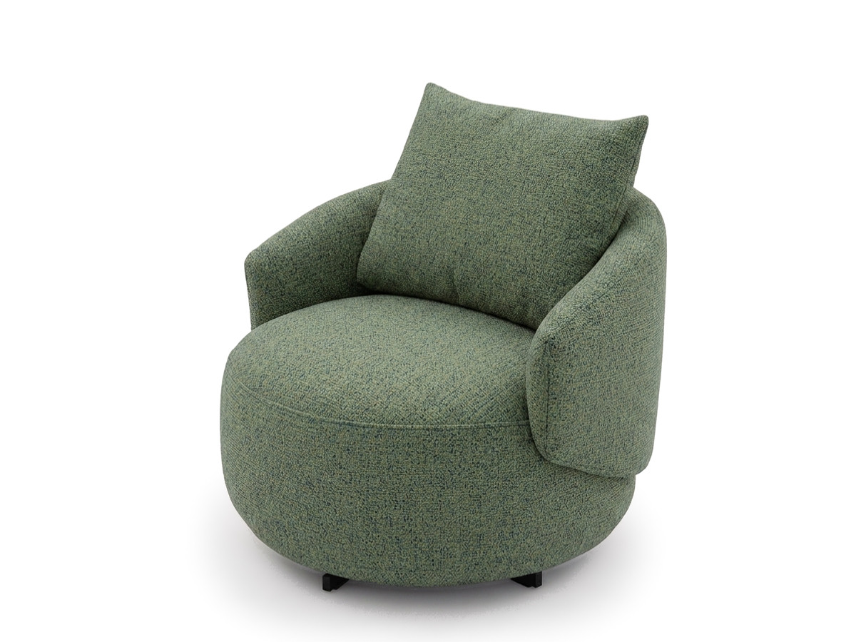 Bobochic Lexie Sessel Melange-Stoff Grün