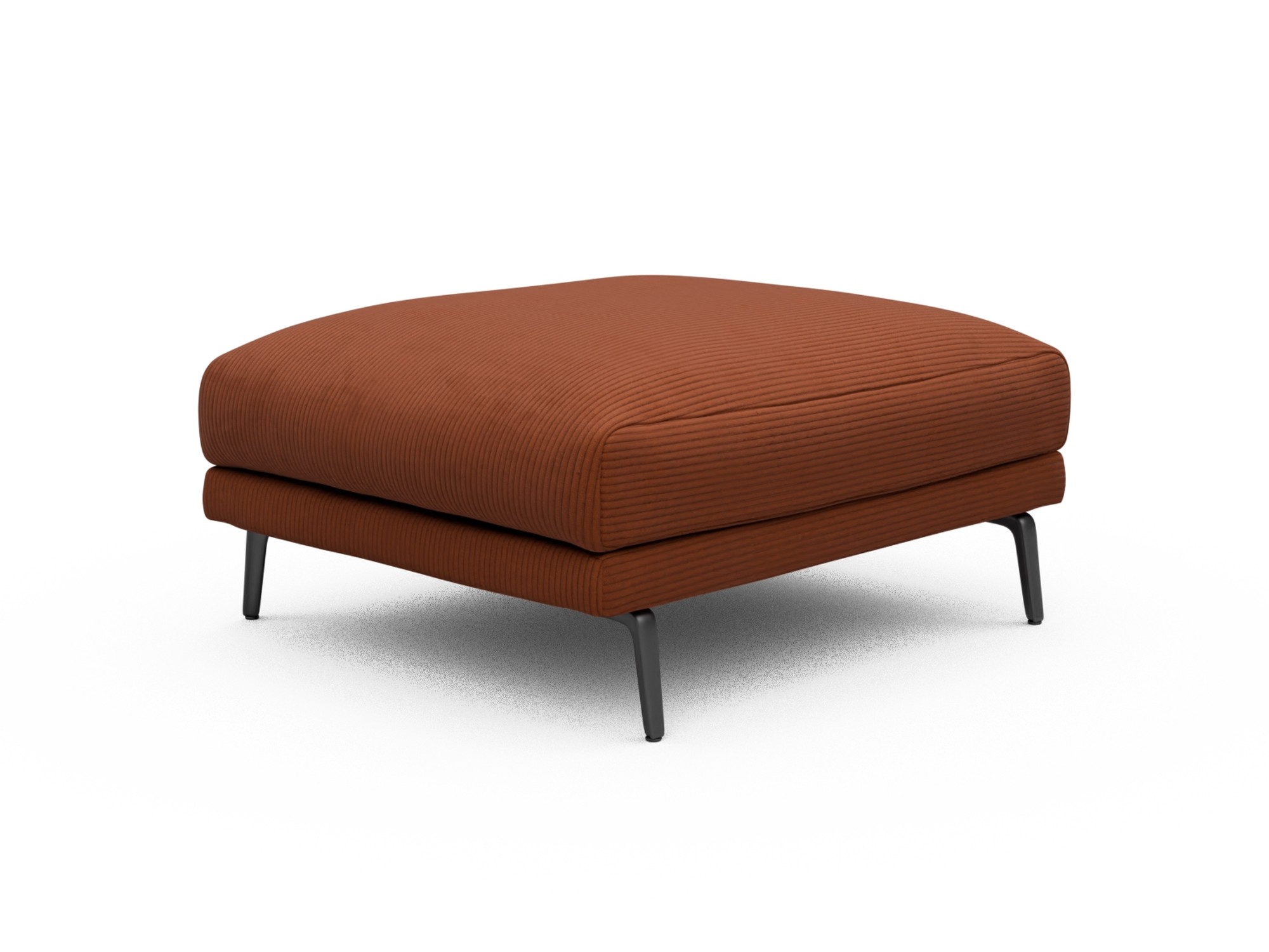 Skandi Home Ottomane Karl Corduroy-Burnt-Orange moebelfaktor