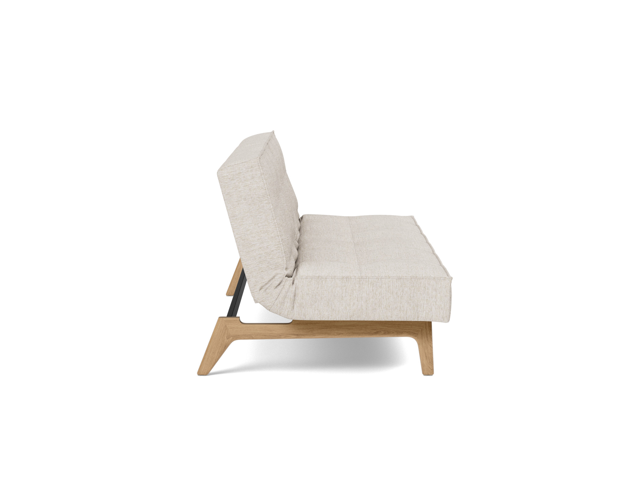 Schlafsofa Splitback Chenille Yuveno 470-Natural Beine Eiche