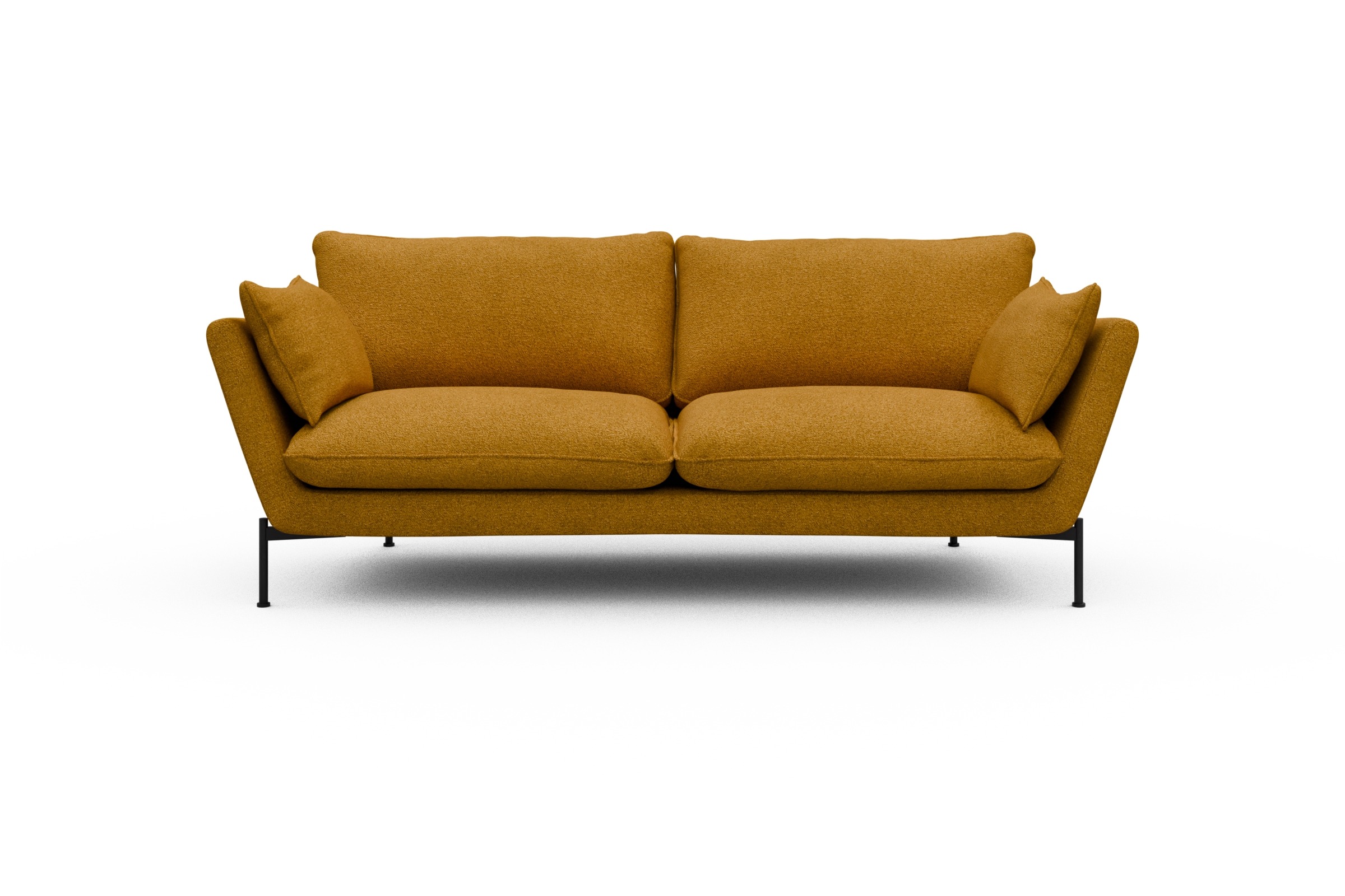 Skandi Home Sofa Anton 3-Sitzer Boucle-Ochre moebelfaktor