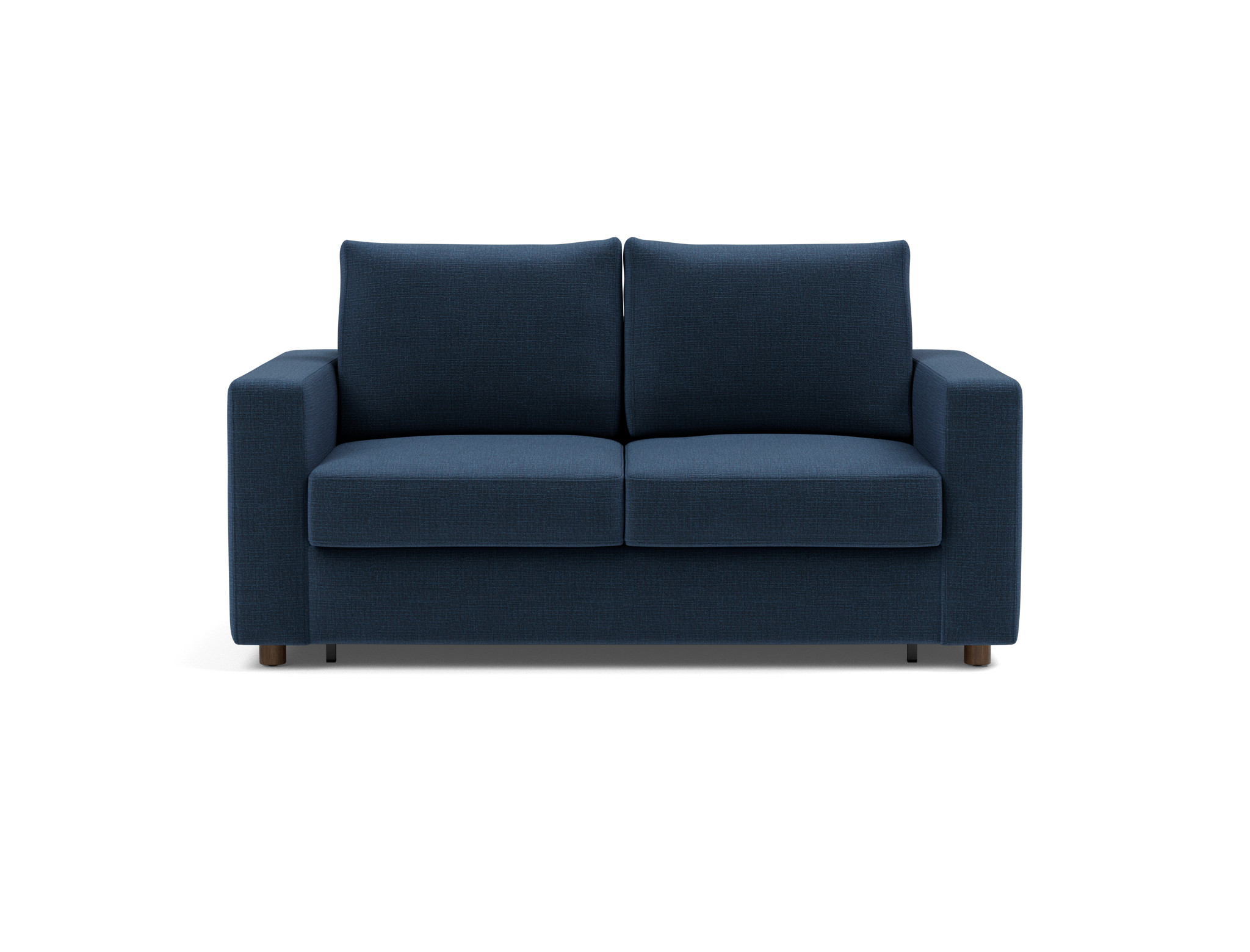 Schlafsofa Neah mit Standard-Armlehnen 140 Chenille Esina 414-Indigo-Blue
