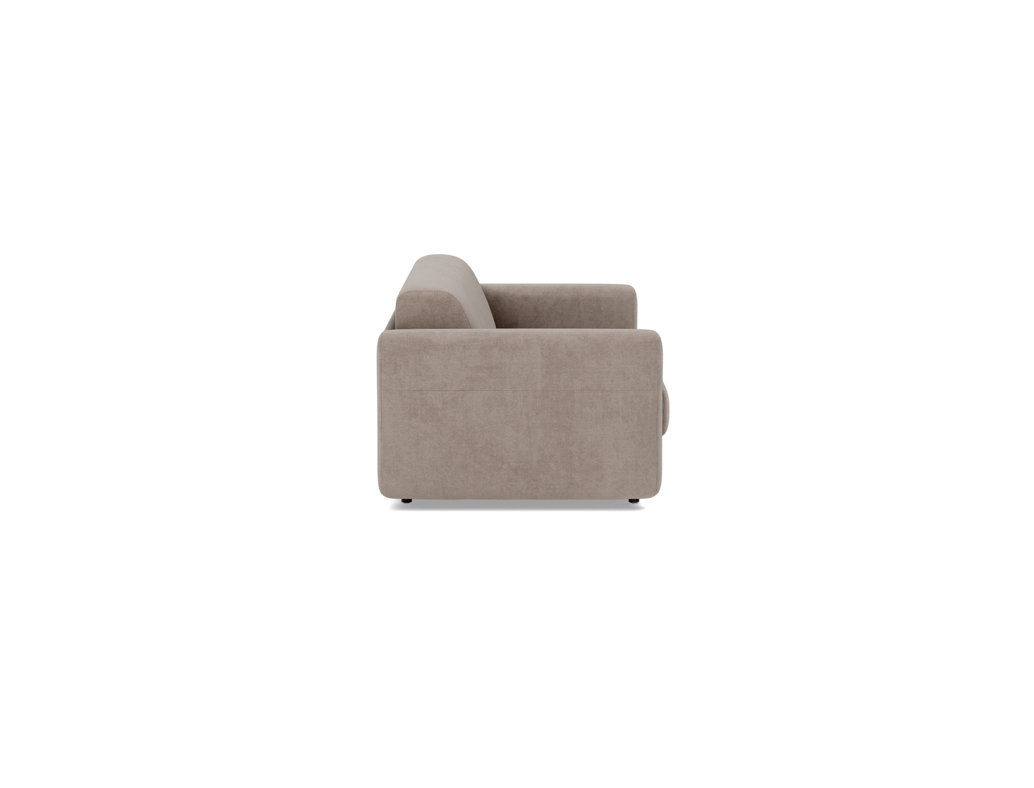 Schlafsofa Killian mit Memory-Matratze 140 Kord Cordufine 318-Beige