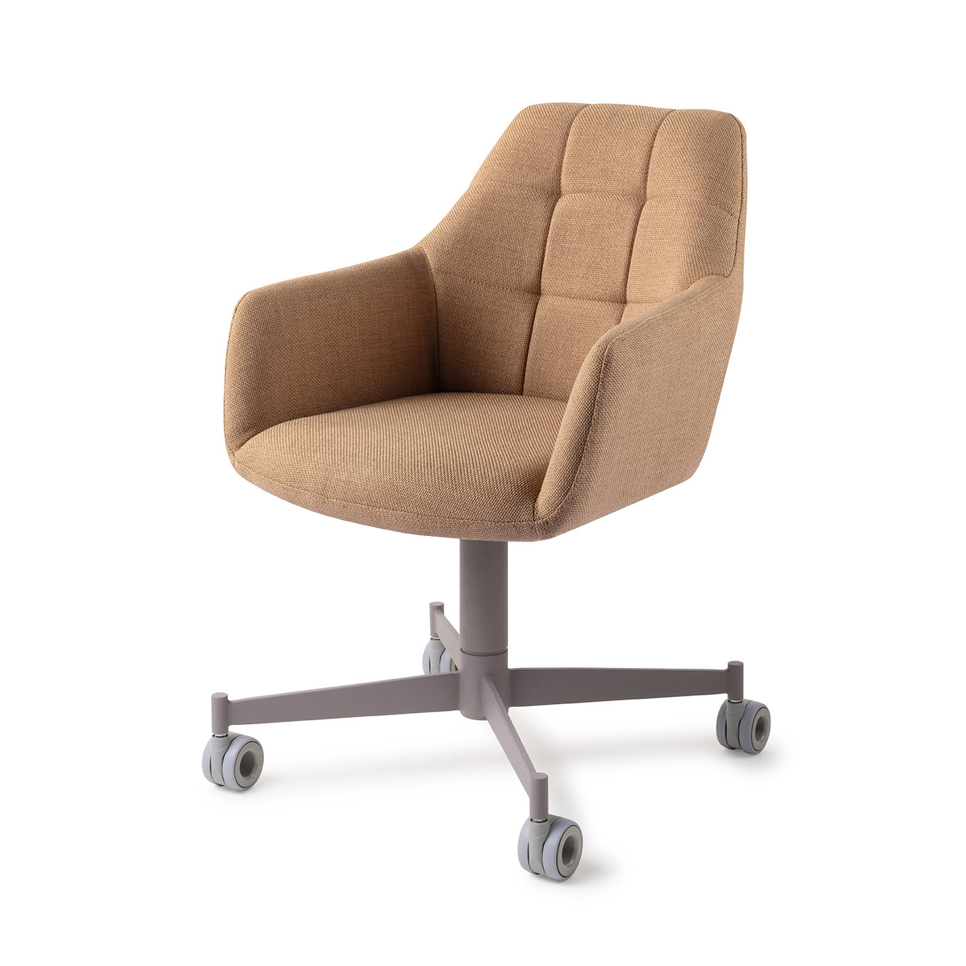 Jesper Home Esszimmerstuhl Noto Toasted Toffee Caster Grau