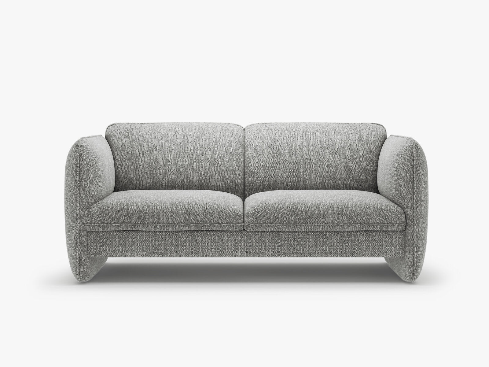Micadoni Georgia Sofa 2-Sitzer Chenille SILENCIO Grau