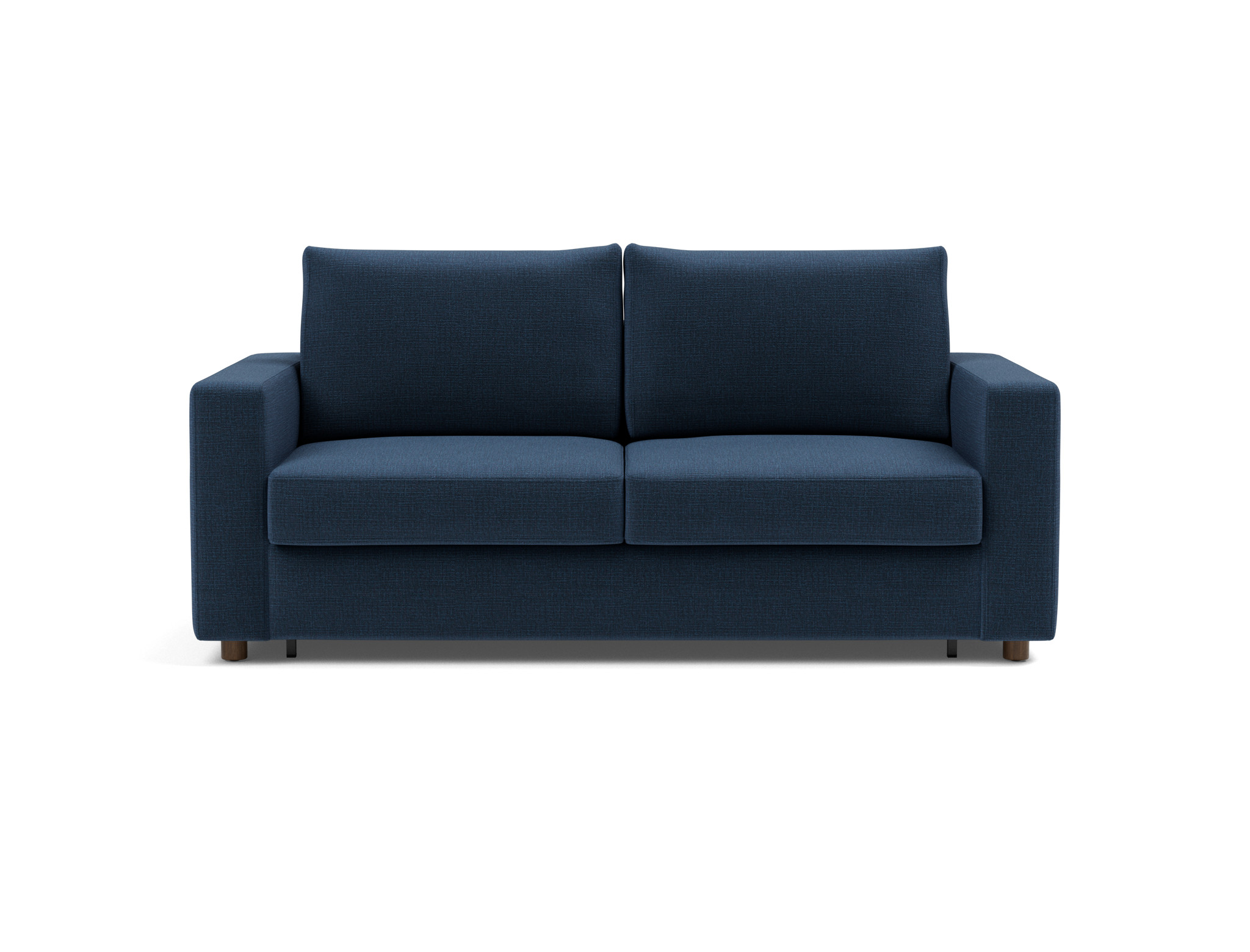Schlafsofa Neah mit Standard-Armlehnen 160 Chenille Esina 414-Indigo-Blue
