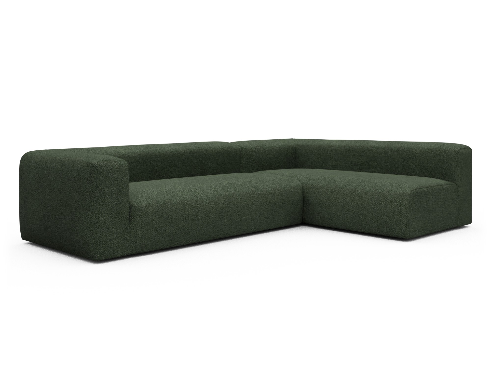 Skandi Home Ecksofa Fred 2x 2,5-Sitzer rechts offen Vanora-Deep-Green moebelfaktor