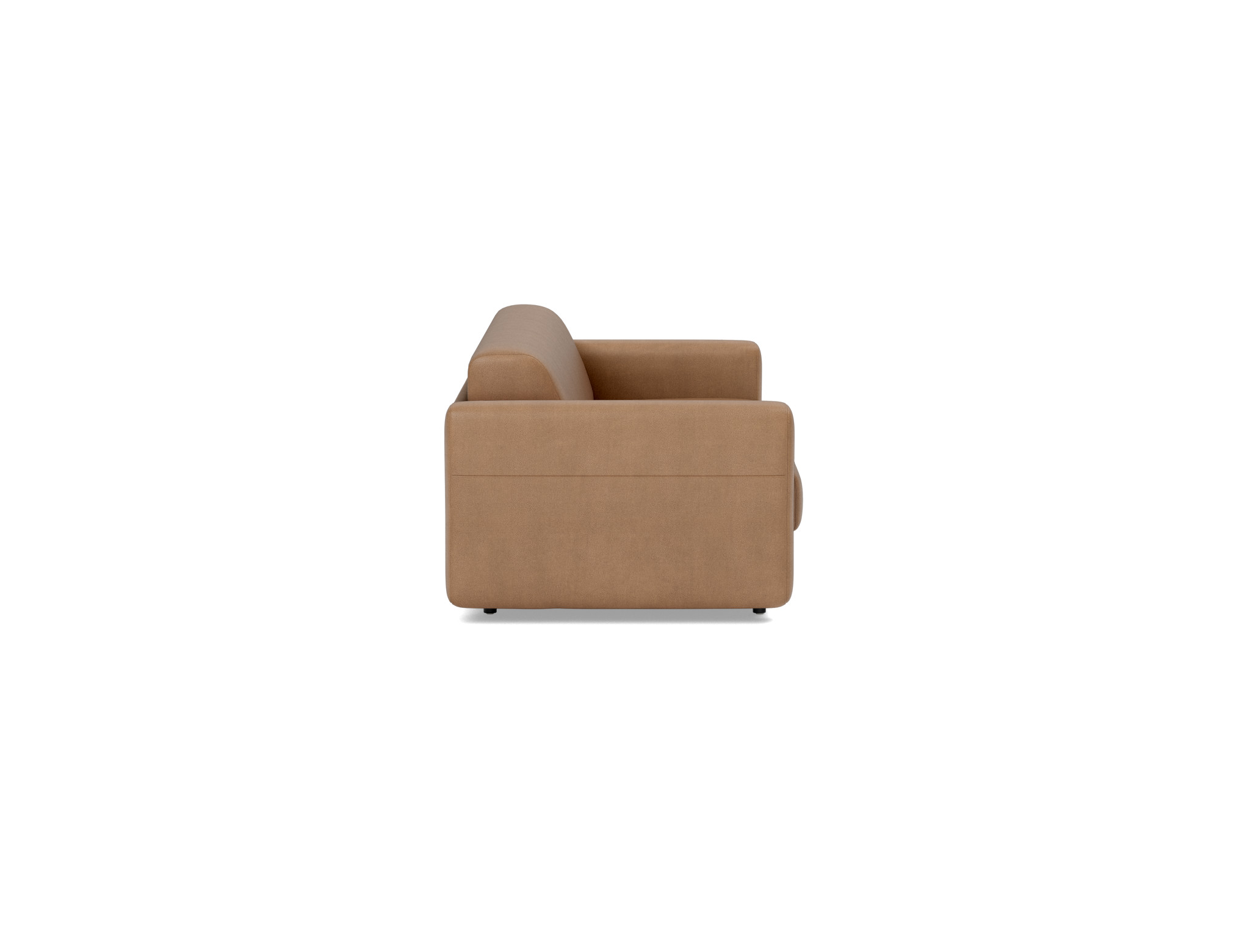 Schlafsofa Killian mit Memory-Matratze 160 Lederoptik Faunal 551-Brown